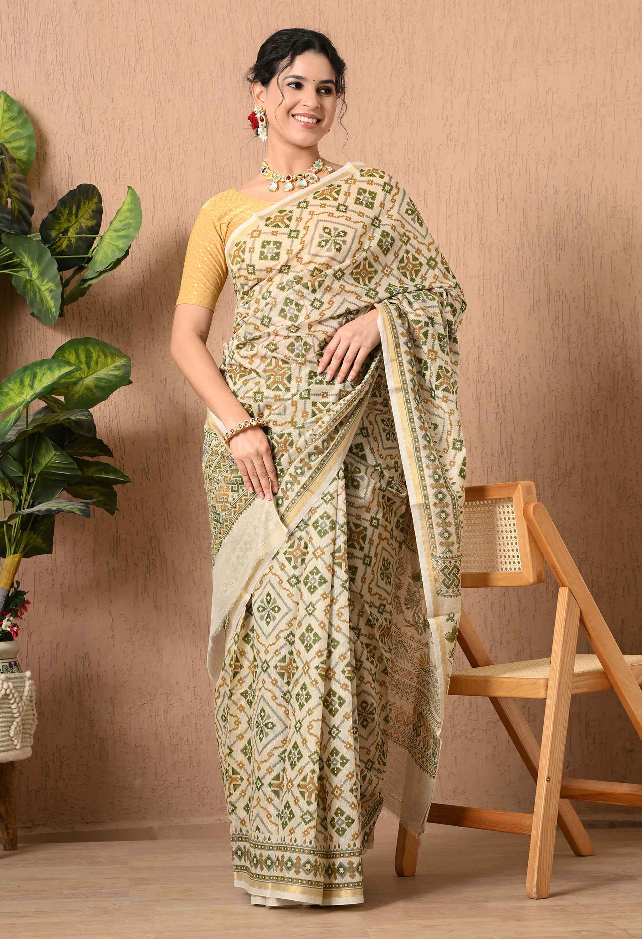 Soft Cotton Saree with Blouse