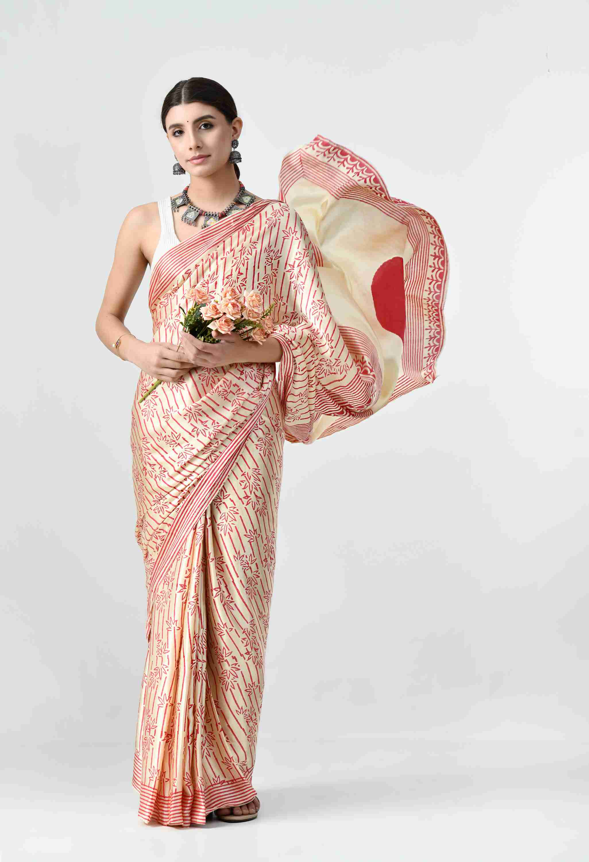 Soft Modal Silk Saree with Blouse