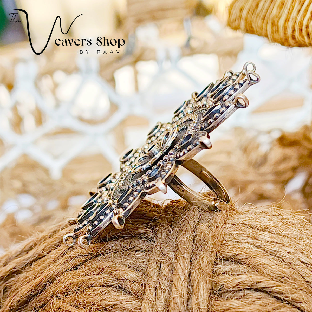 Cocktail Pure Silver Ring Women