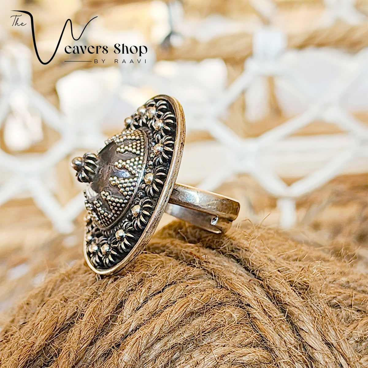 Cocktail Pure Silver Ring Women