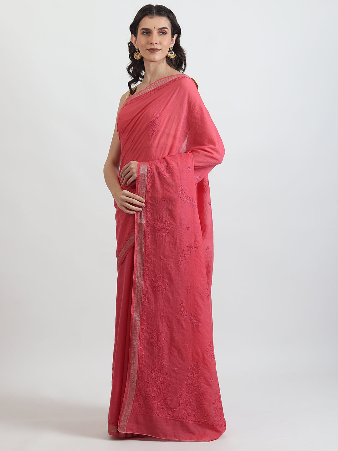 Chanderi Linen Saree for Wedding
