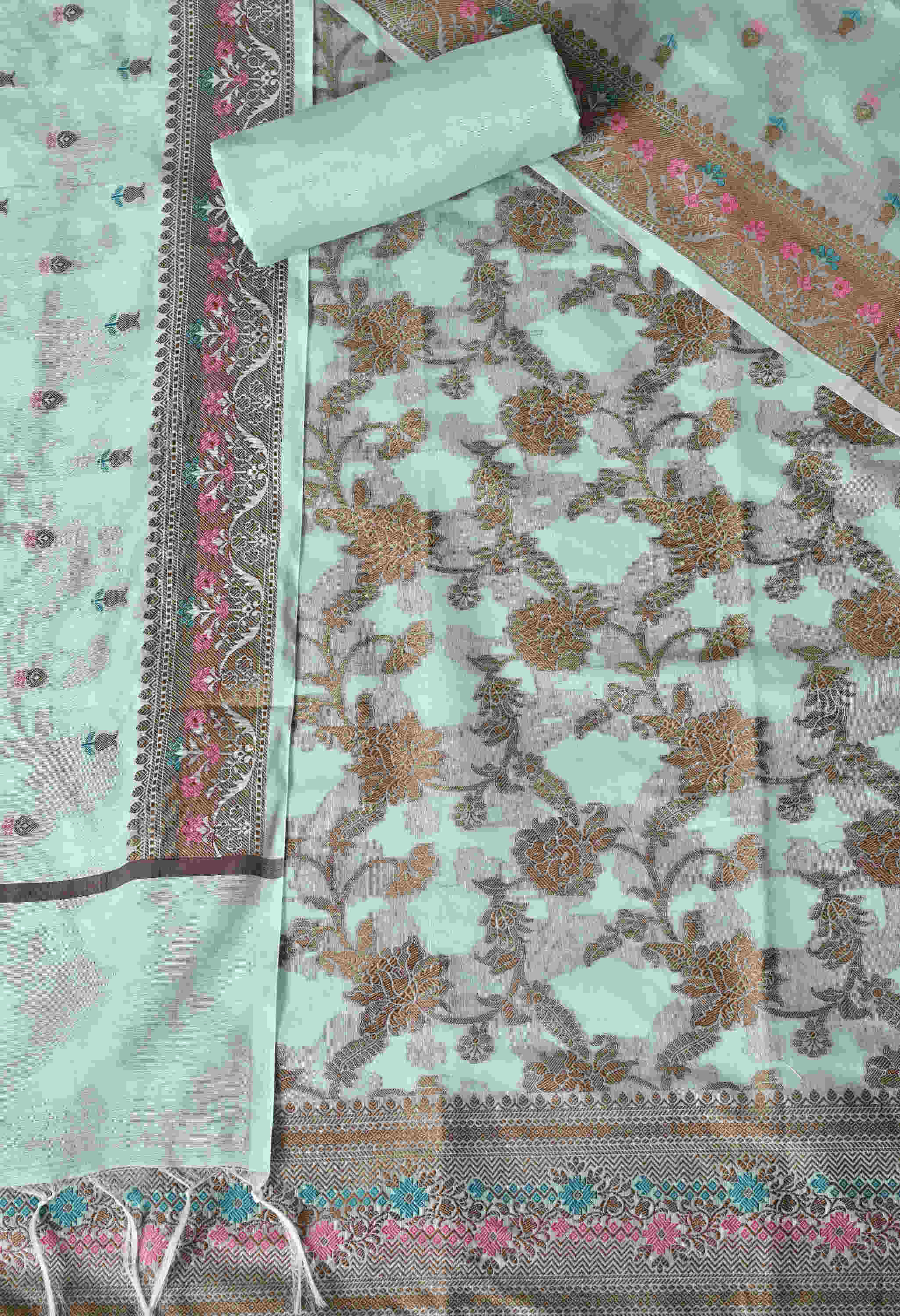 Chanderi cotton salwar kameez