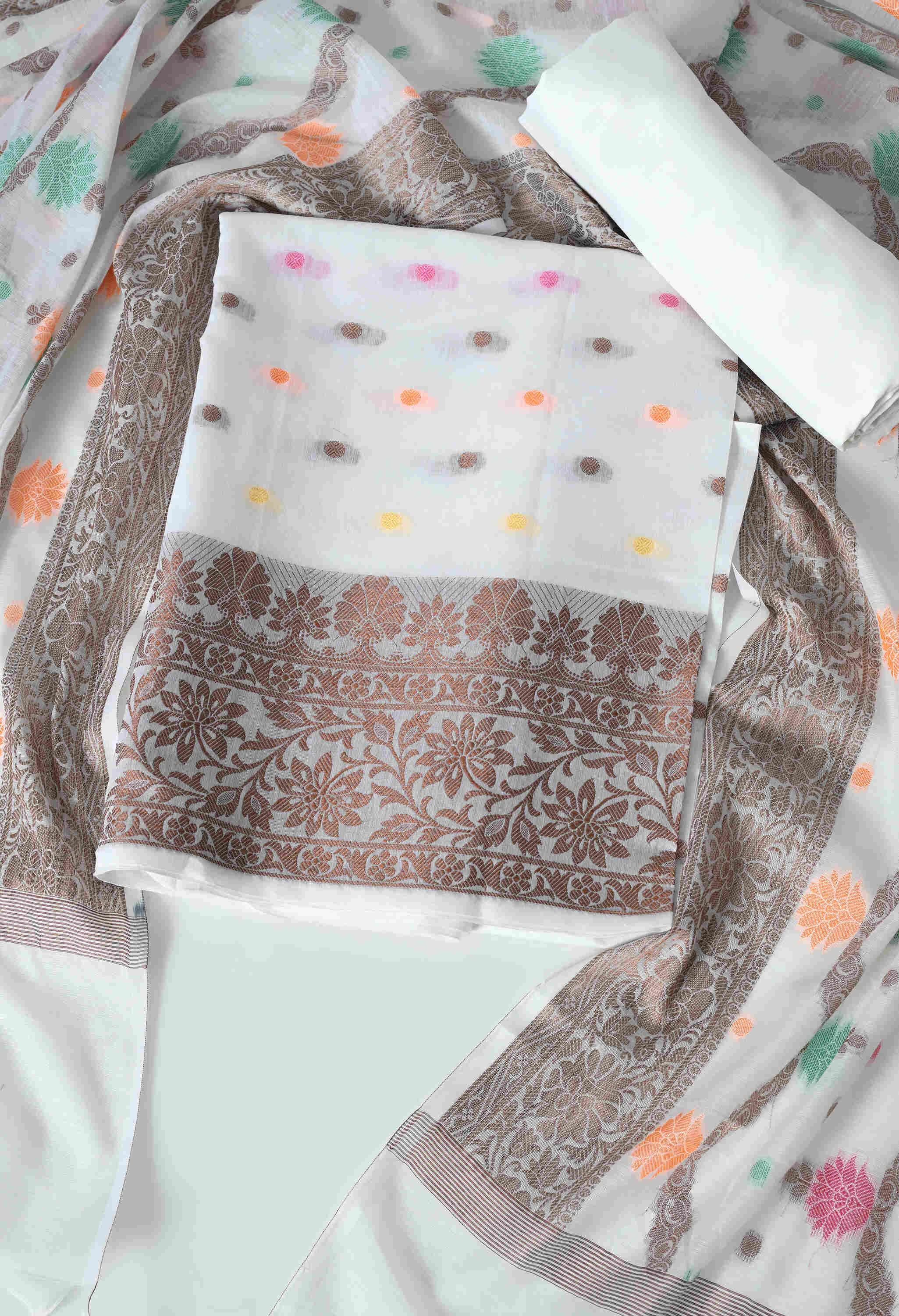 Chanderi cotton salwar suit