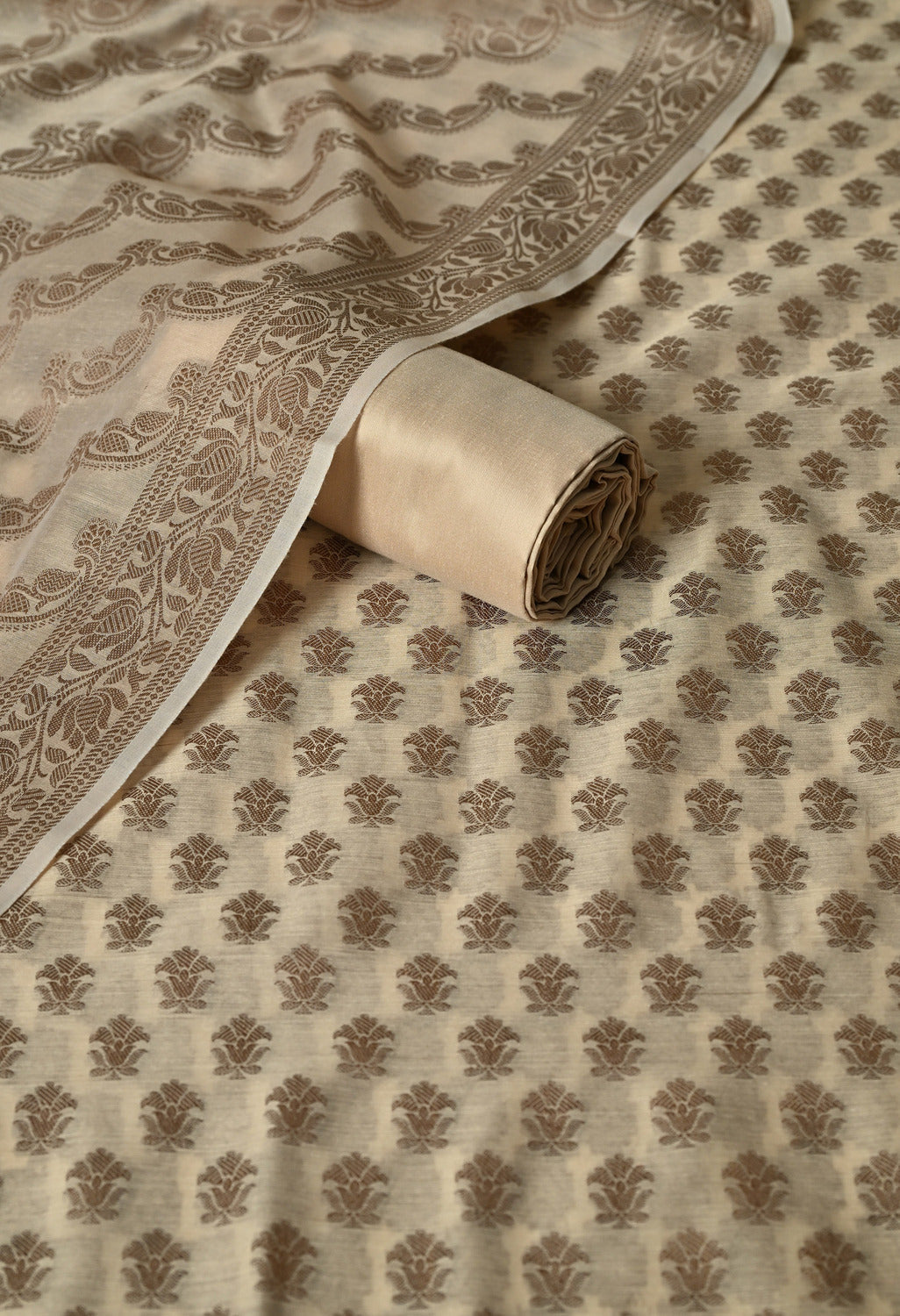 Chanderi cotton suit set online shopping