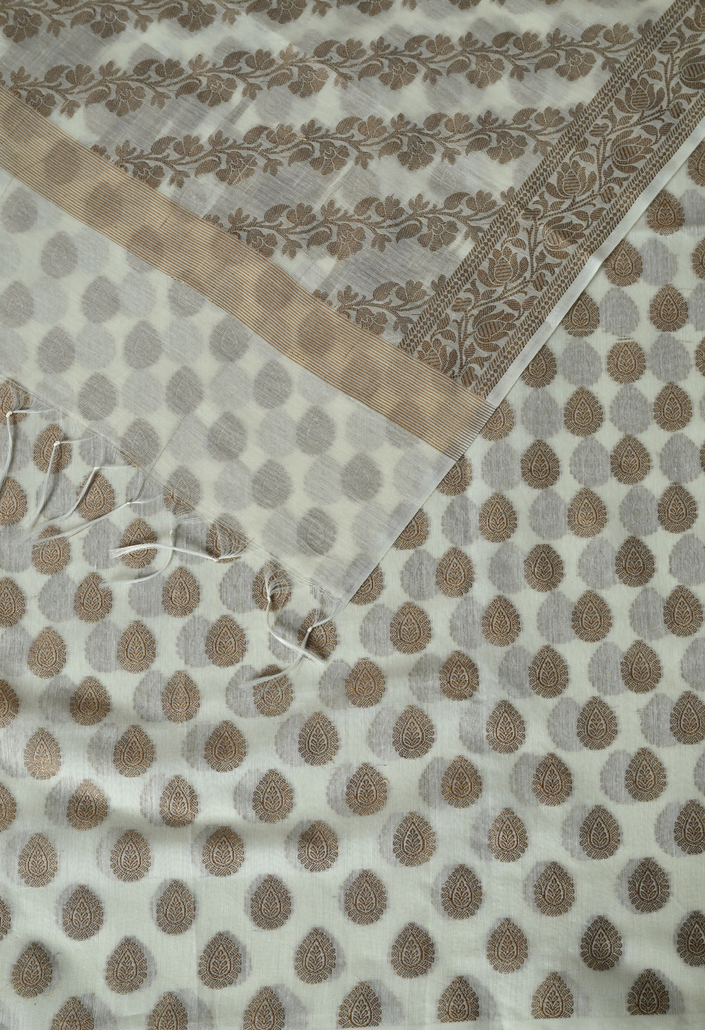 Chanderi cotton unstitched salwar suit