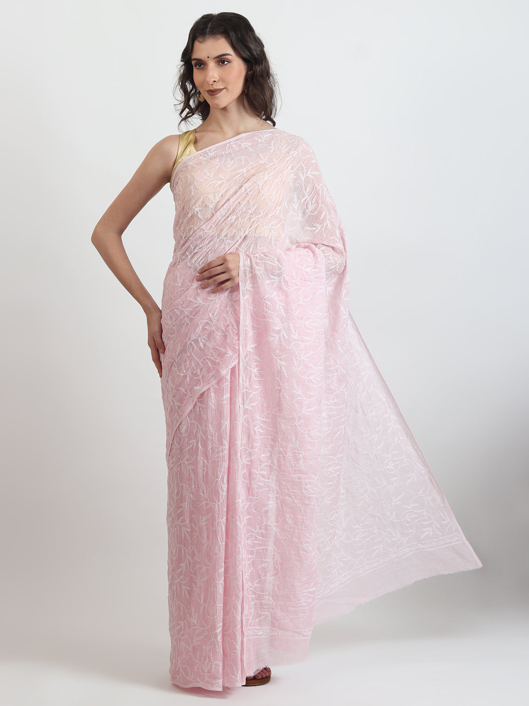 Cotton Chikankari Saree