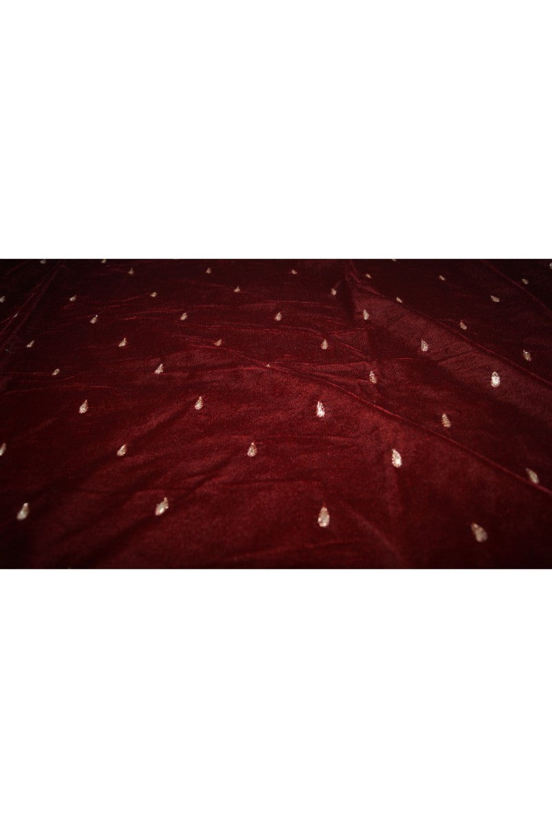 Velvet Shawl with Zardosi Work