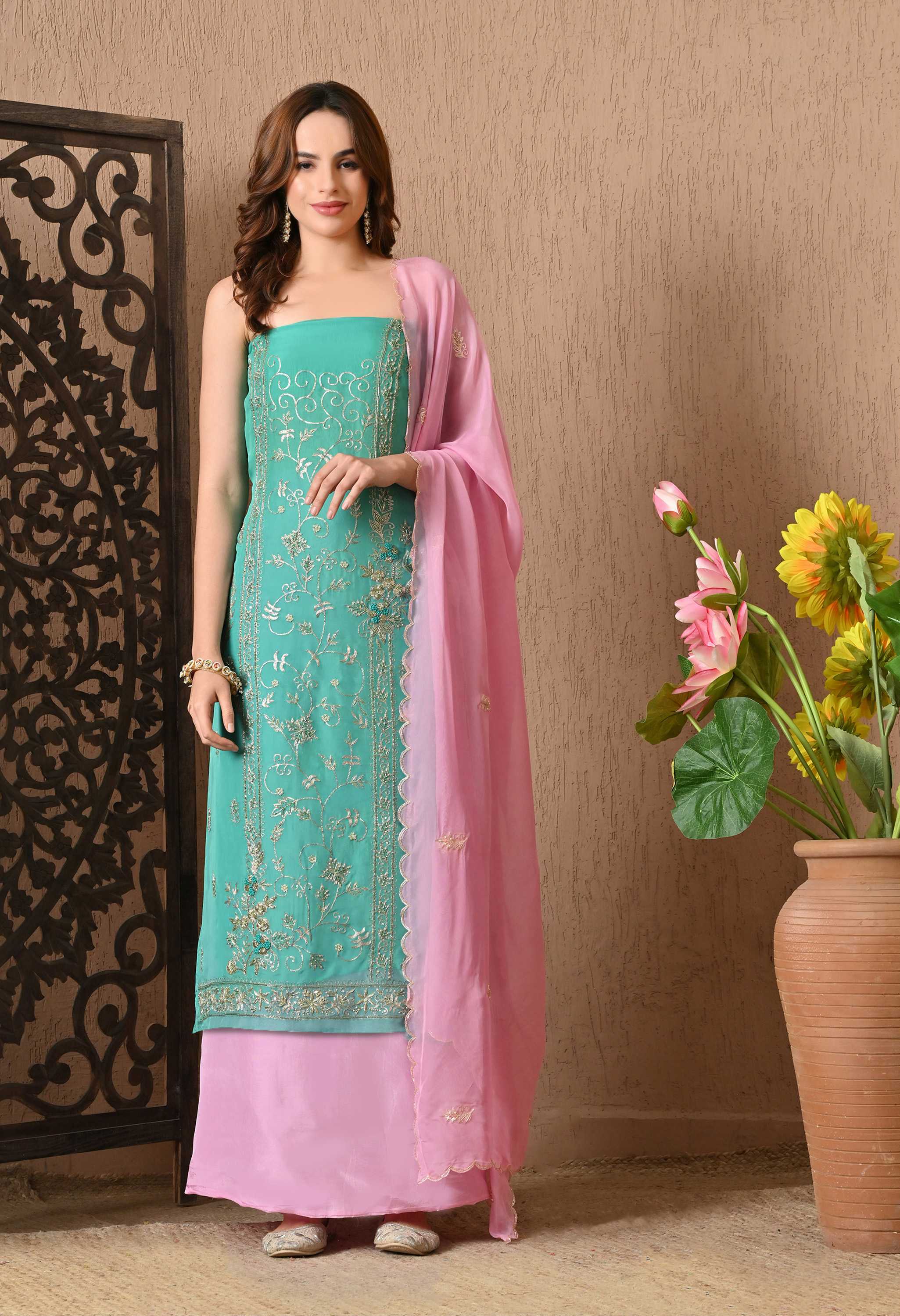 Designer salwar kameez for Raksha Bandhan