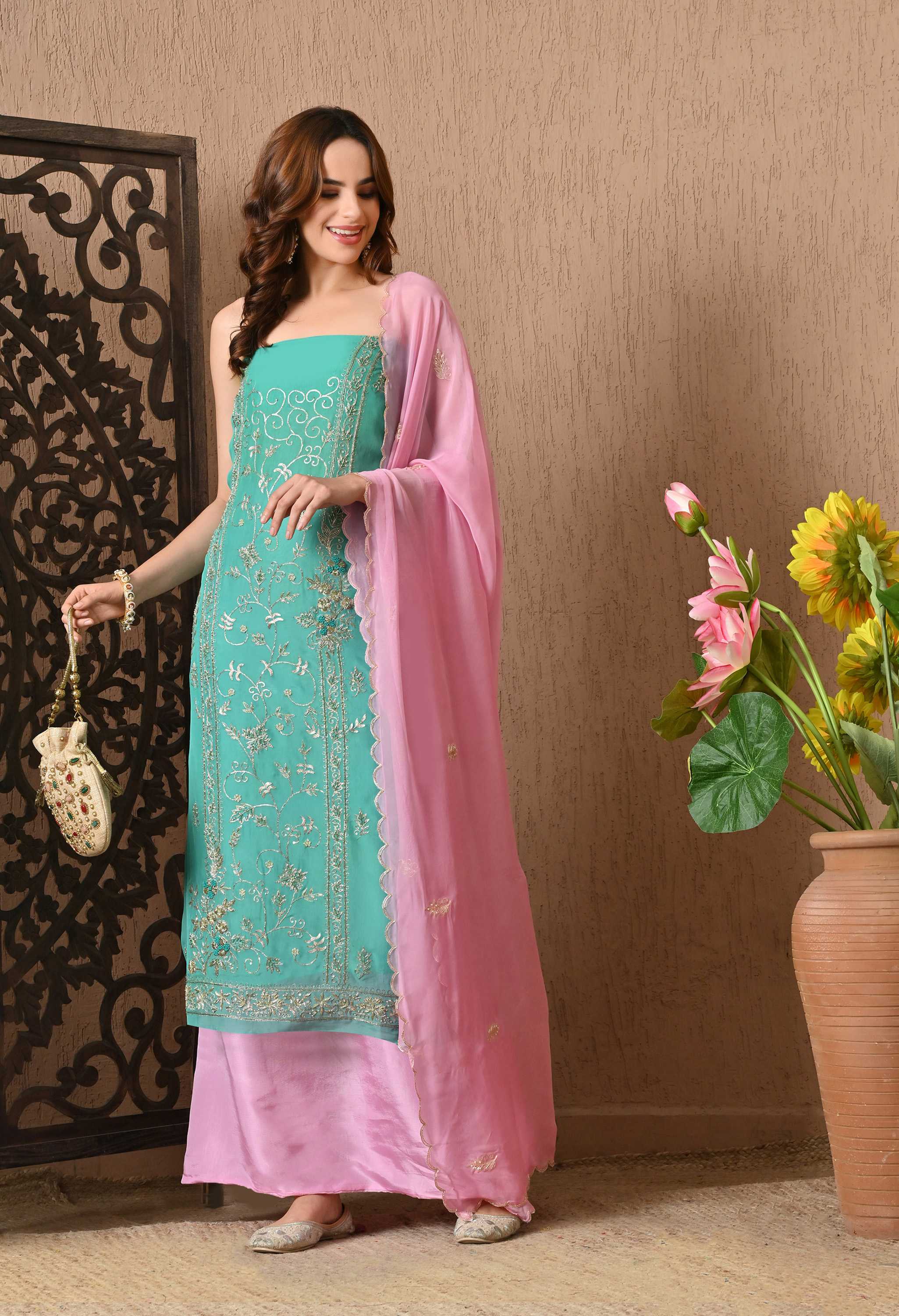 Designer salwar kameez for Raksha Bandhan