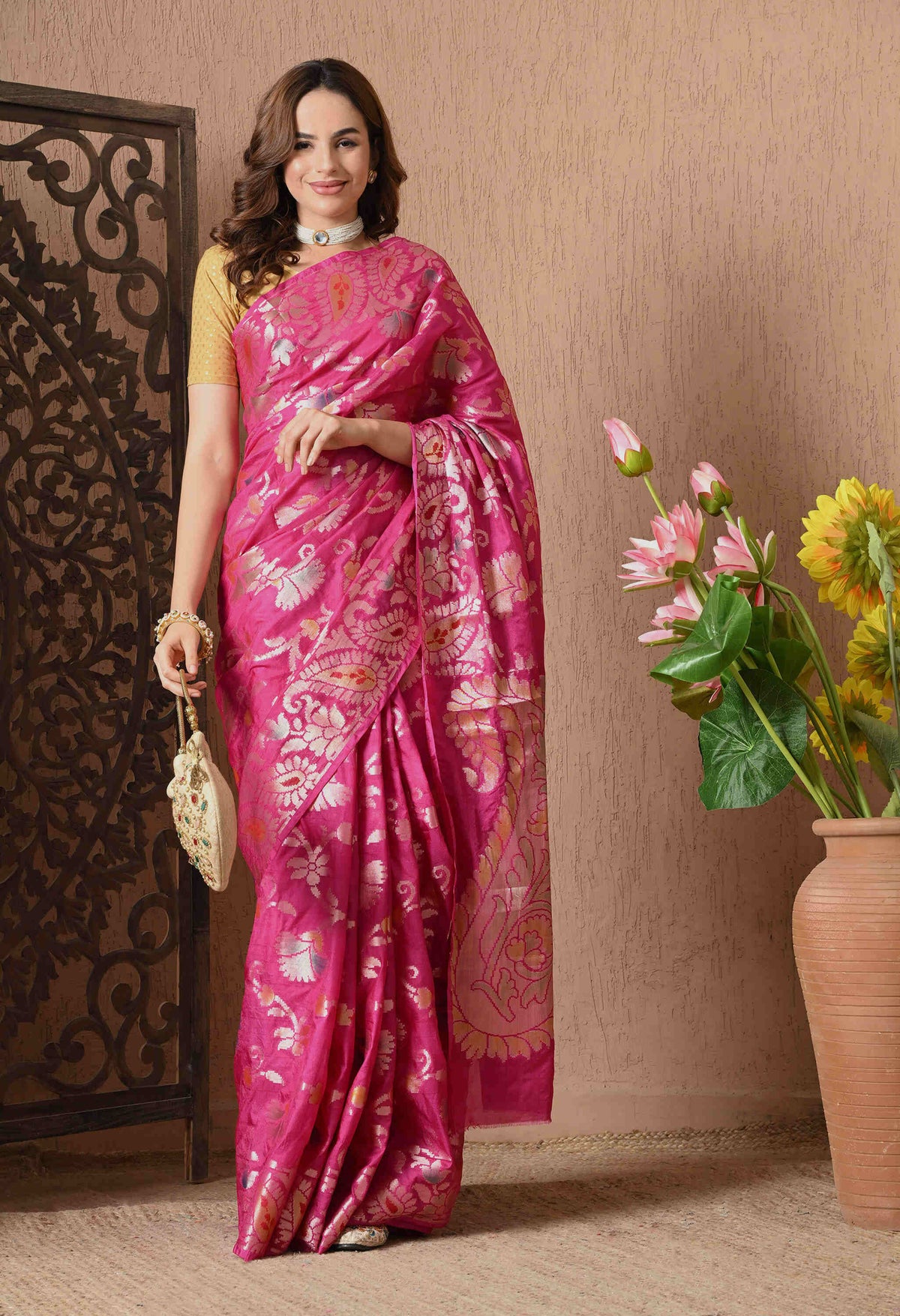 Daily wear pink  suit sets for Raksha Bandhan