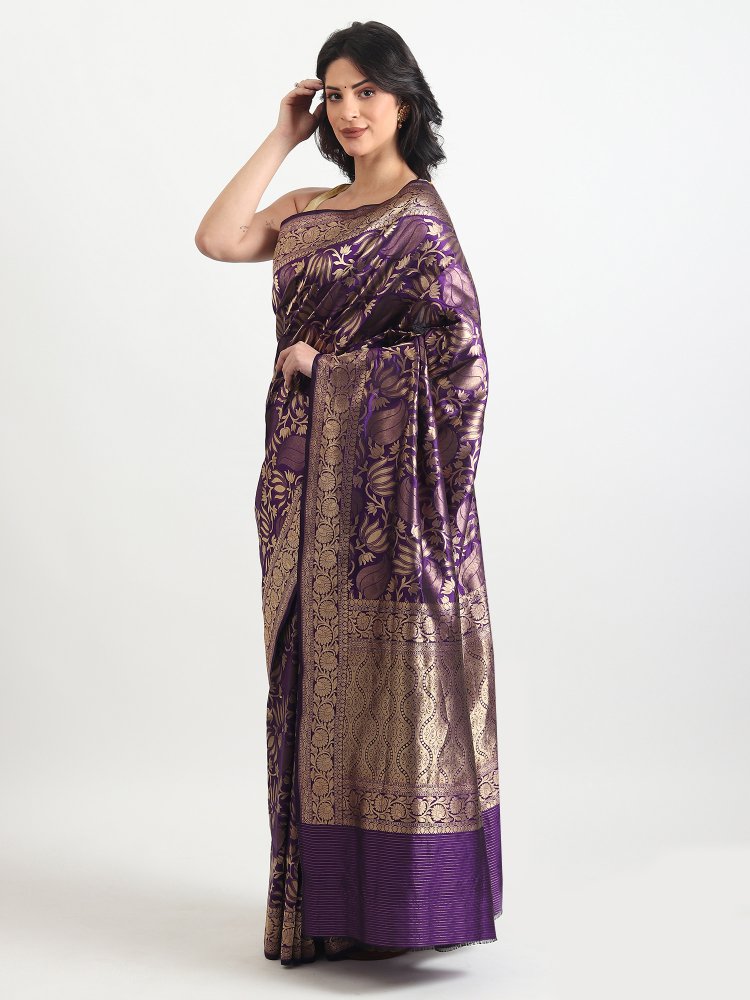 Designer Katan silk saree