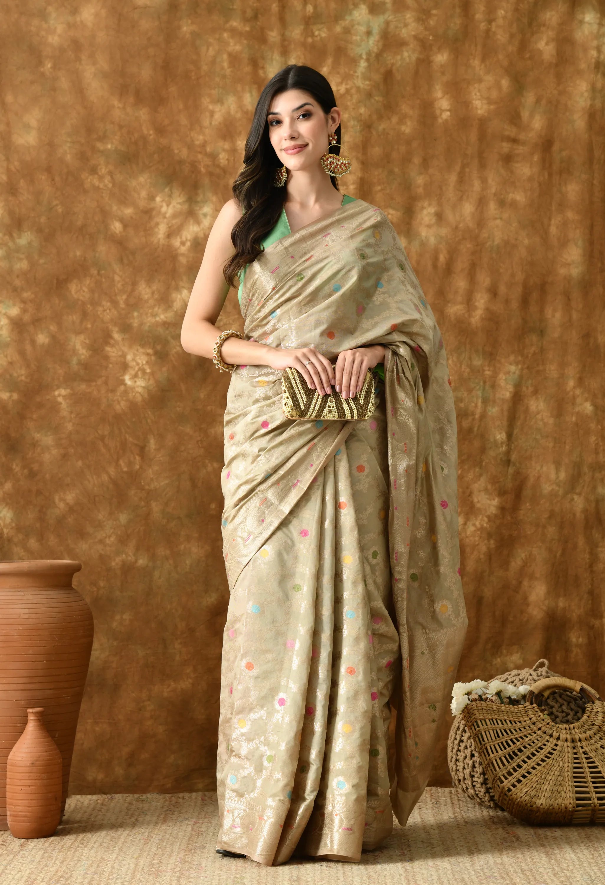 Designer banarasi silk saree for women online