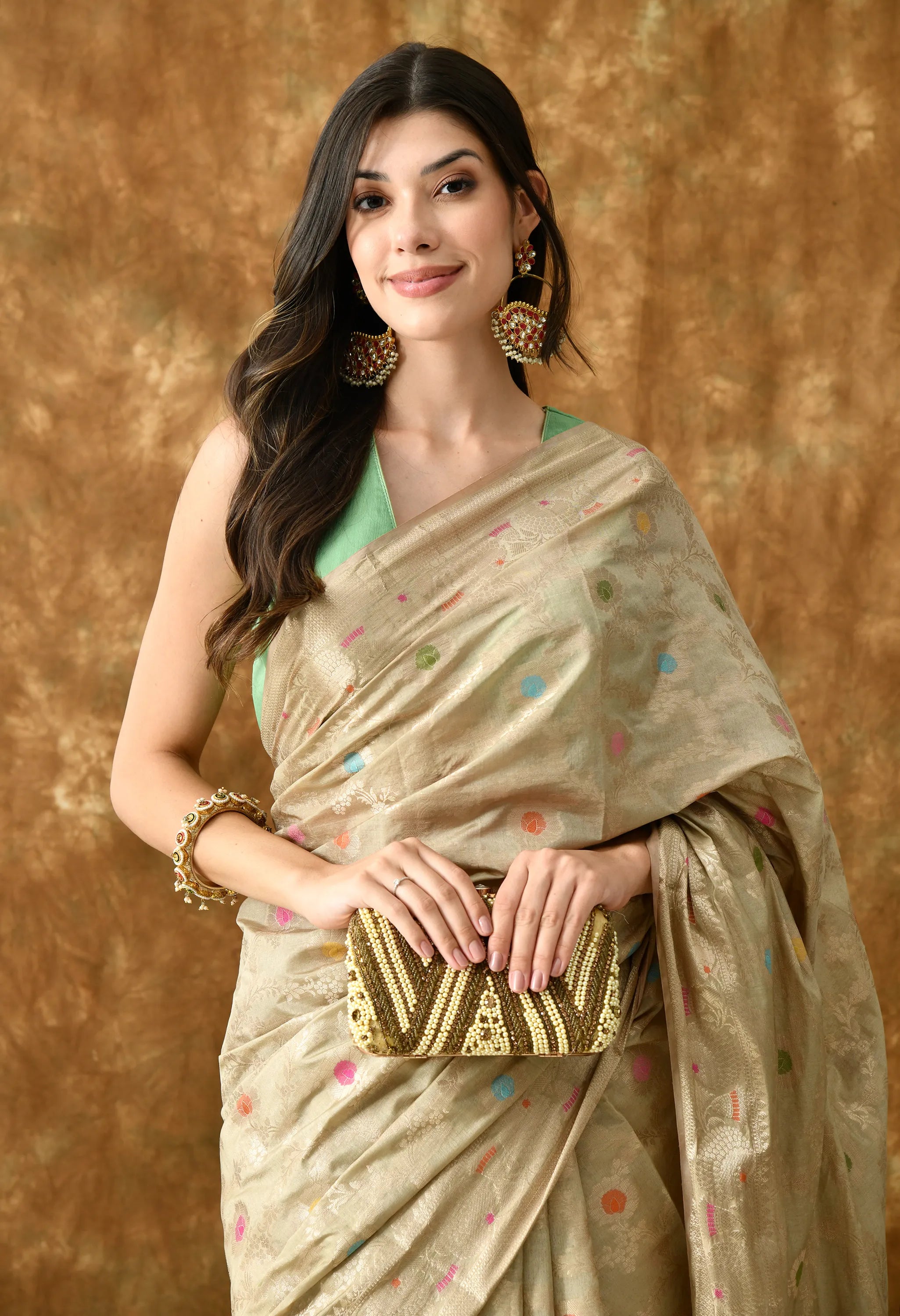 Designer banarasi silk saree for women online