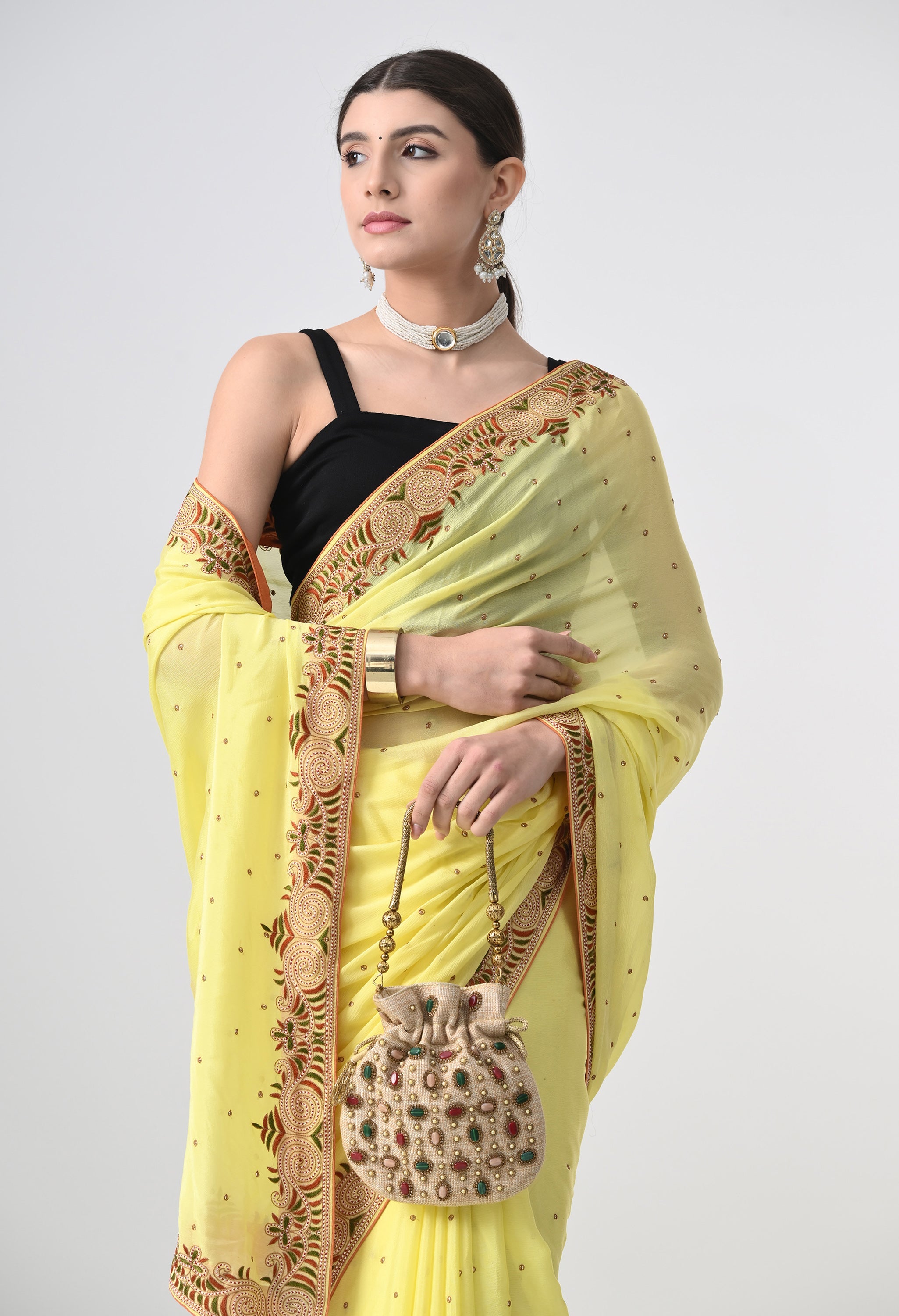 Designer chiffon saree