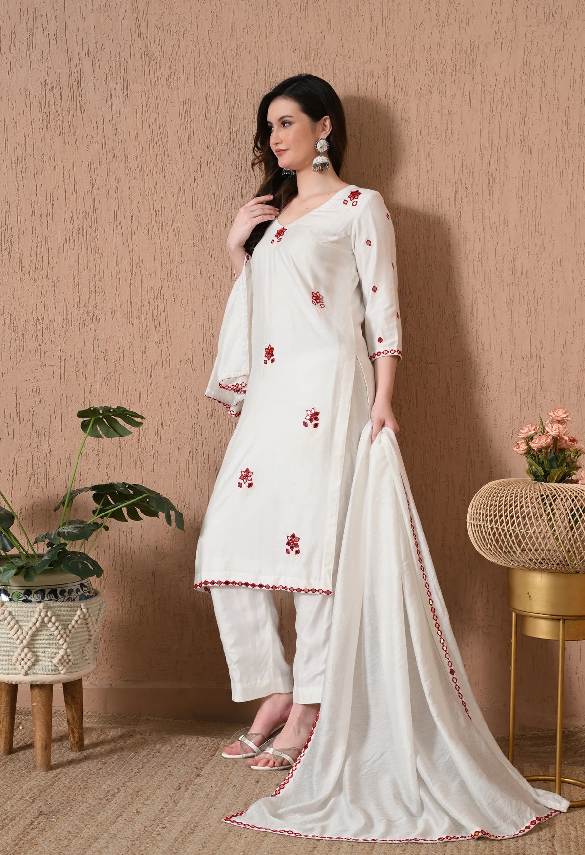 Designer cotton suit sets for festive wear