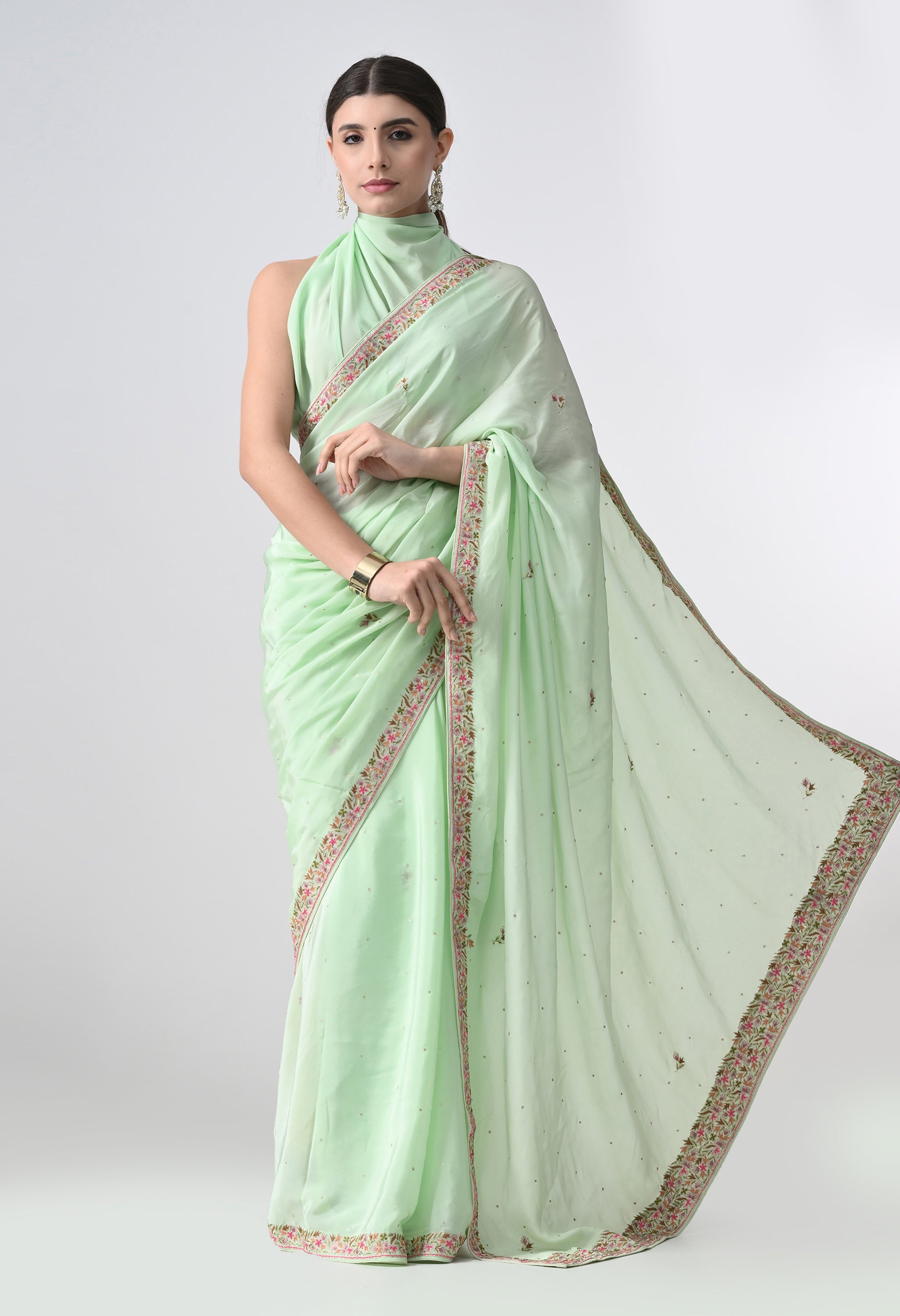 Designer crepe saree