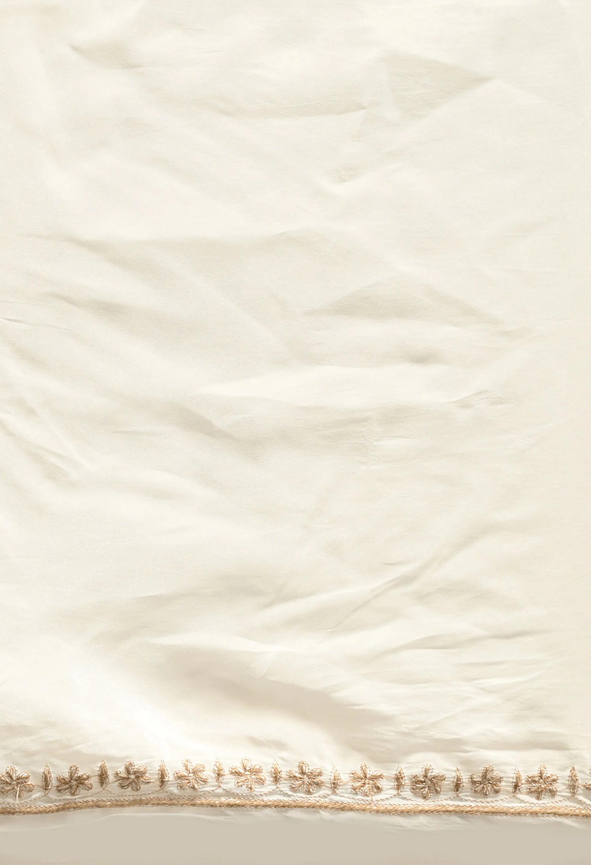 Best Designer Handmade White Saree