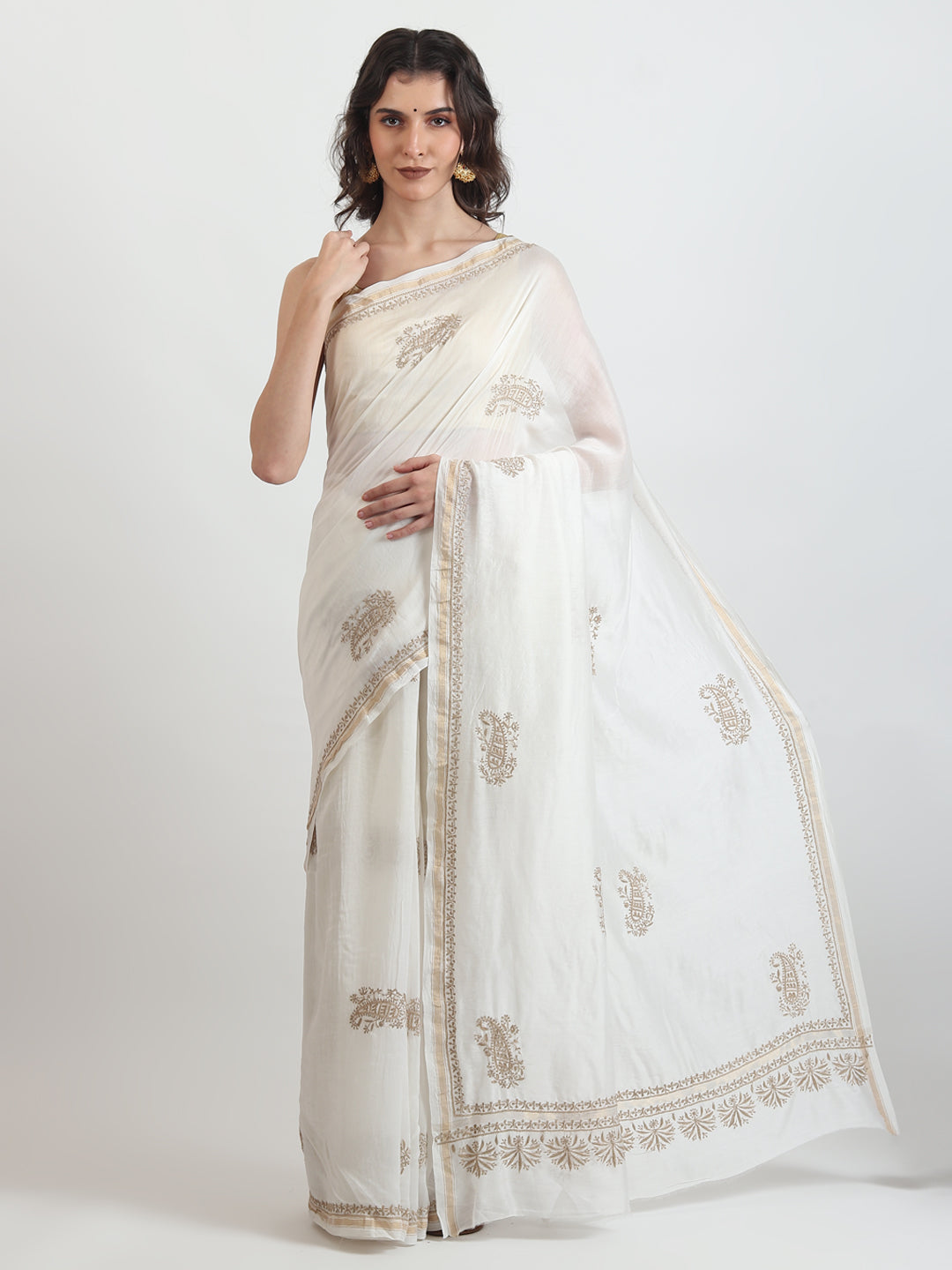 Party and festive wear cotton saree