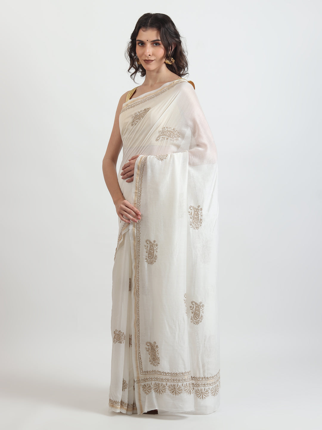 Party and festive wear cotton saree