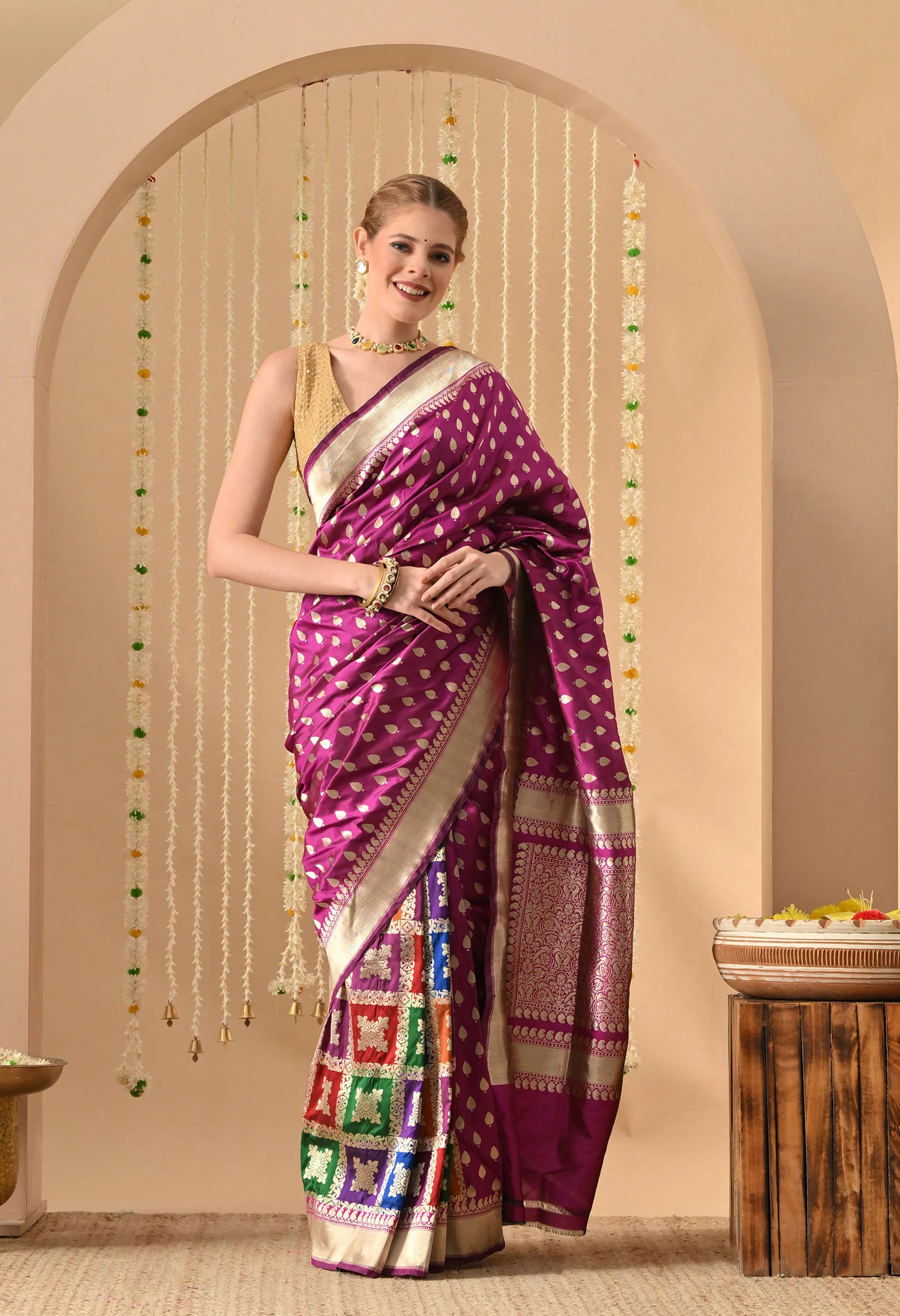 pure Katan silk saree online India