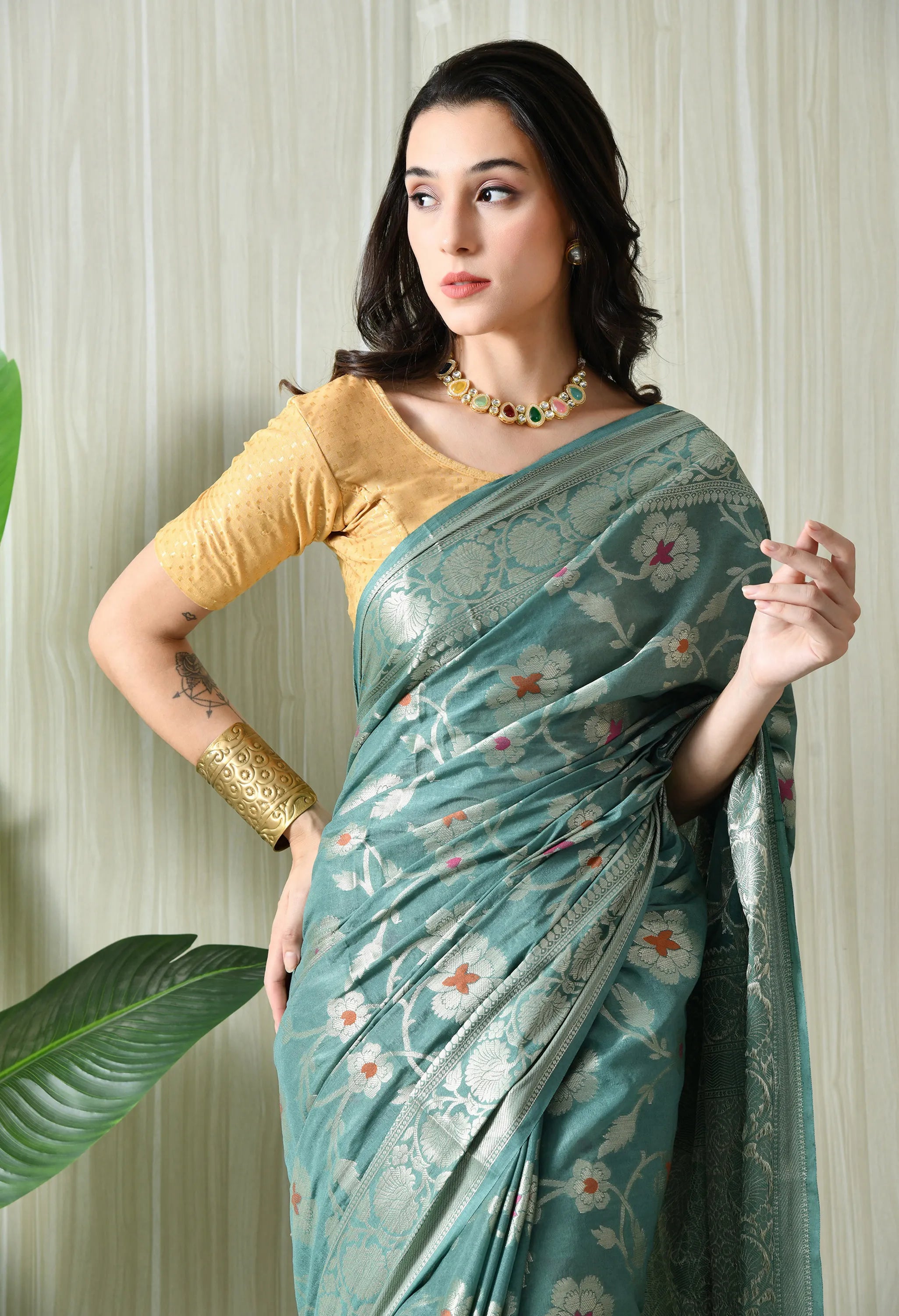 festive silk blue sarees latest collection
