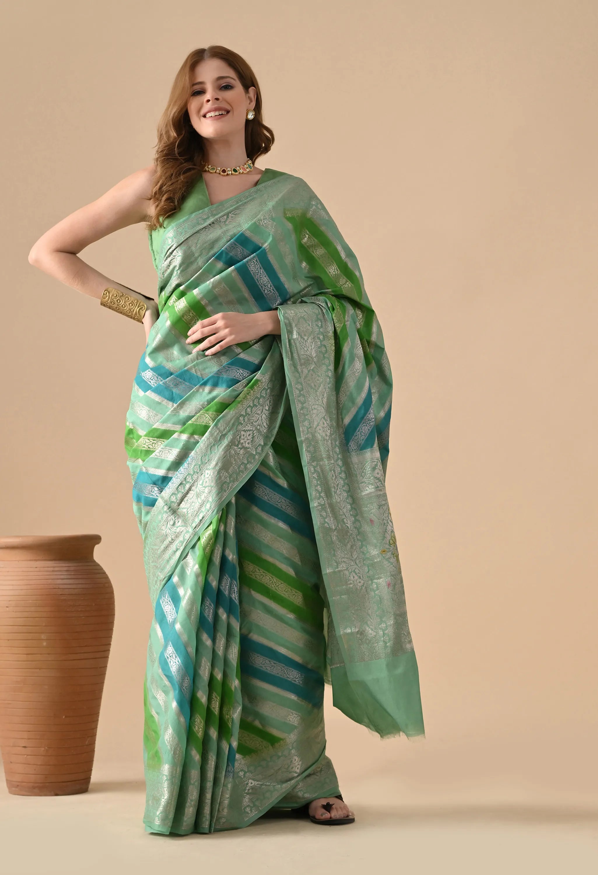 Festival Jari Weave Rangkat Silk Saree