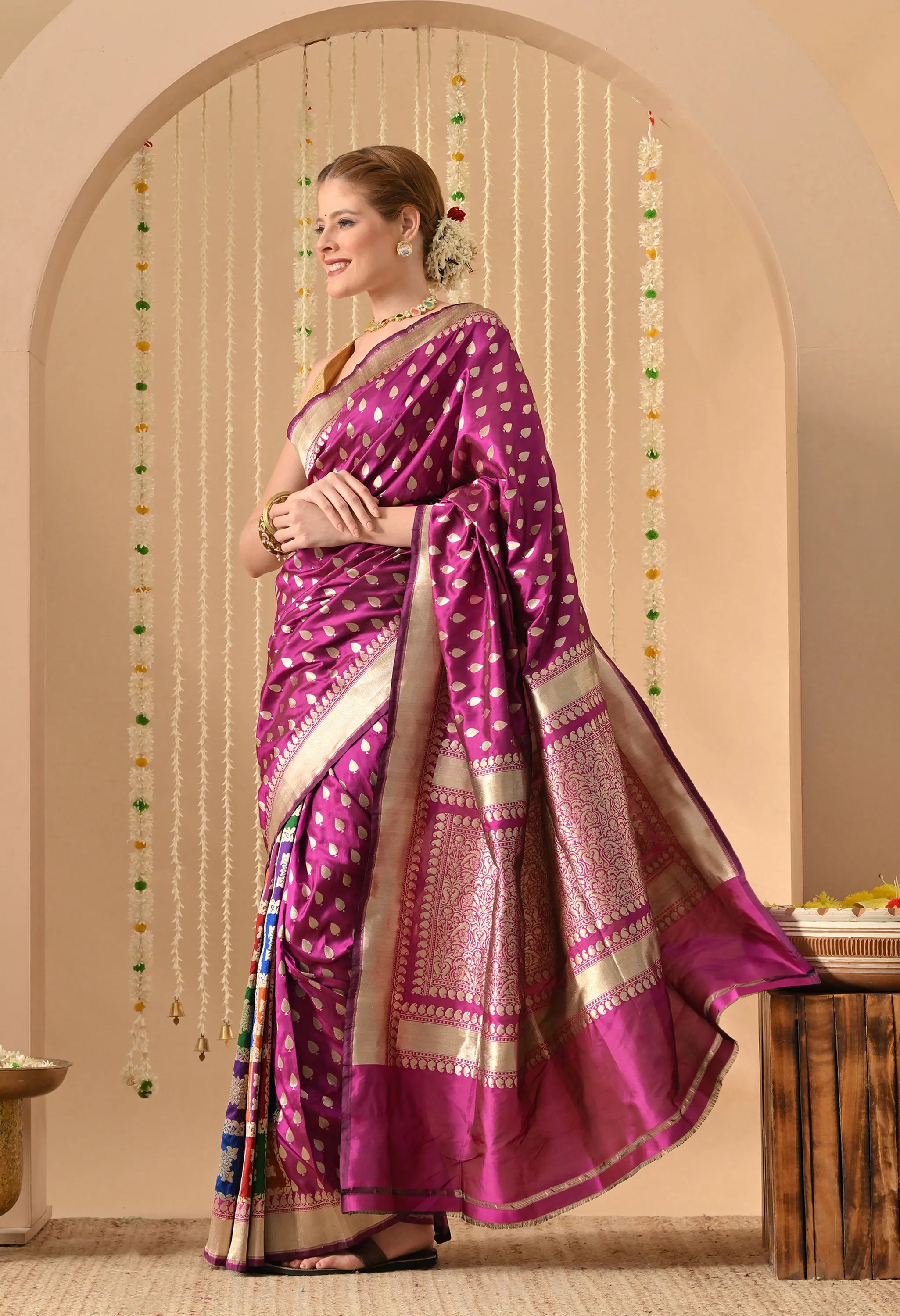 pure Katan silk saree online India
