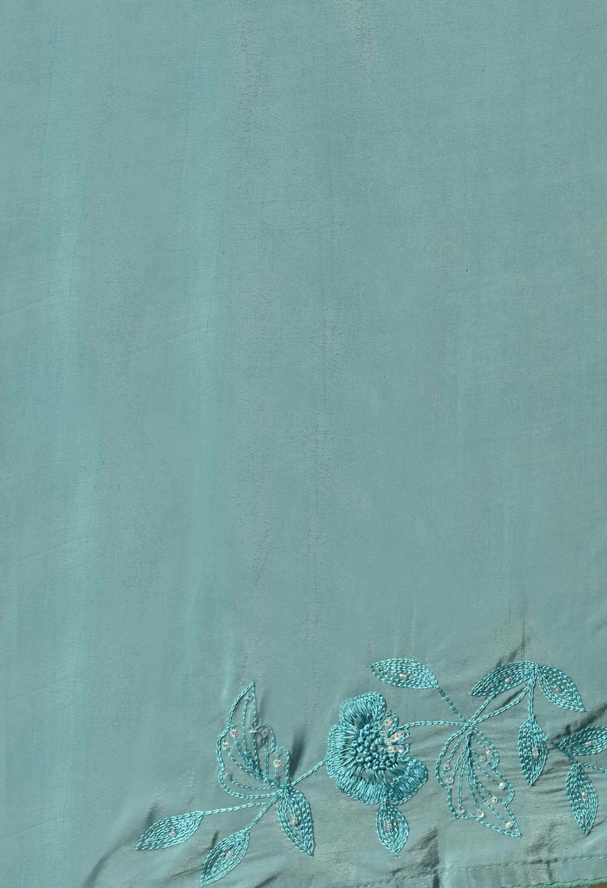 Festive Chiffon blue Saree