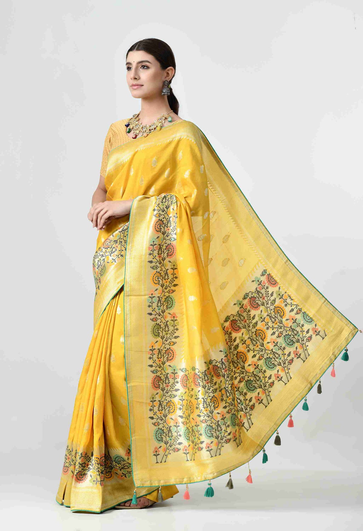 Festive collection of Tussar silk sarees for Raksha Bandhan