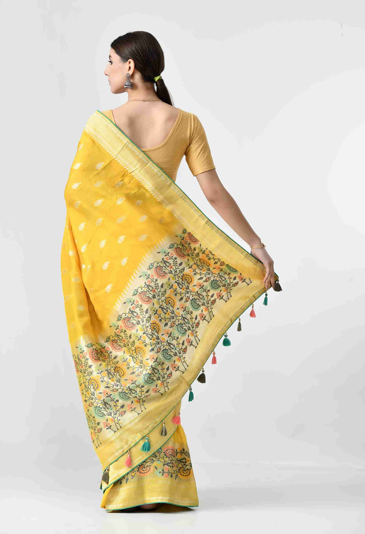 Festive collection of Tussar silk sarees for Raksha Bandhan