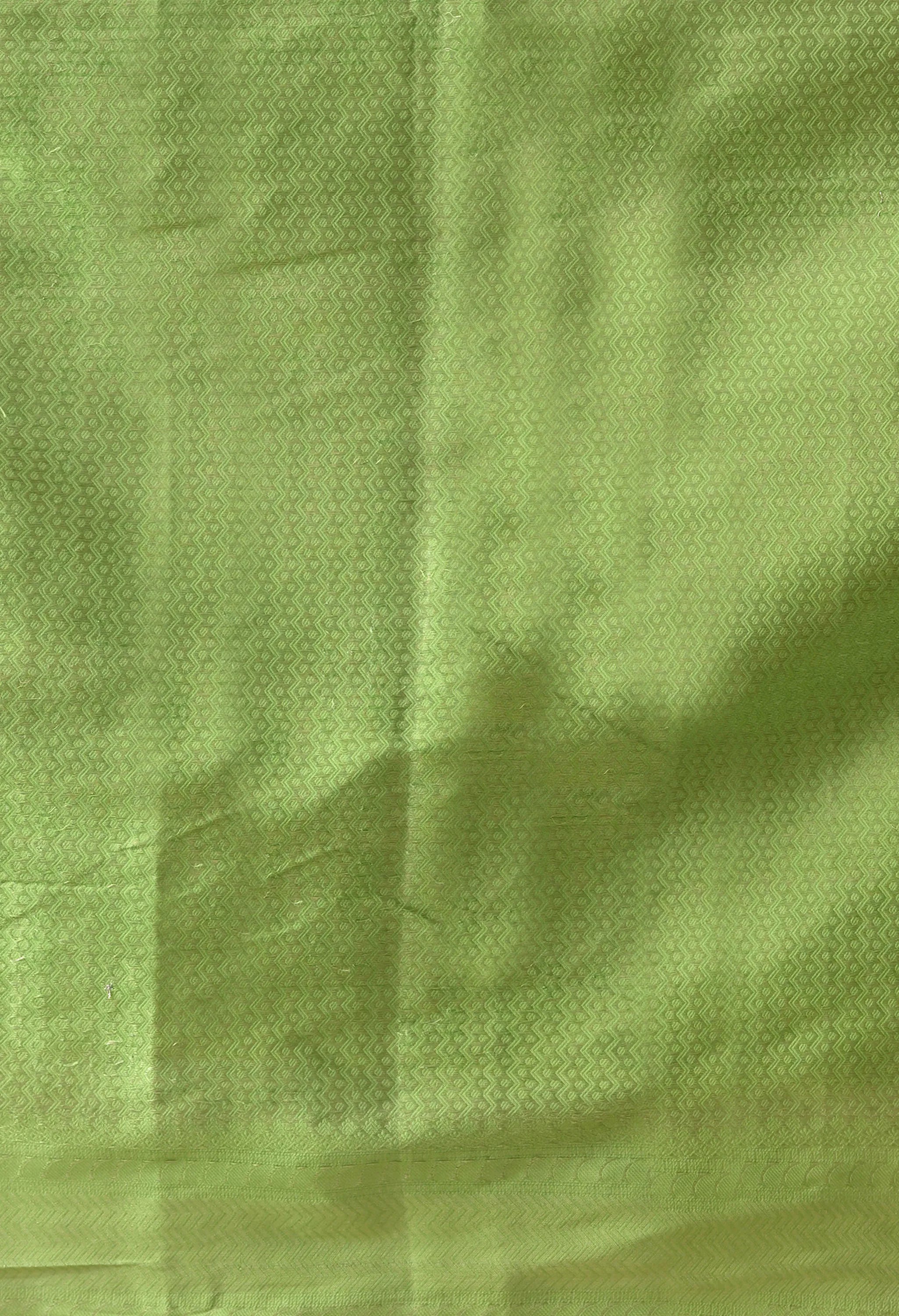 Green Multicolor Silk Saree