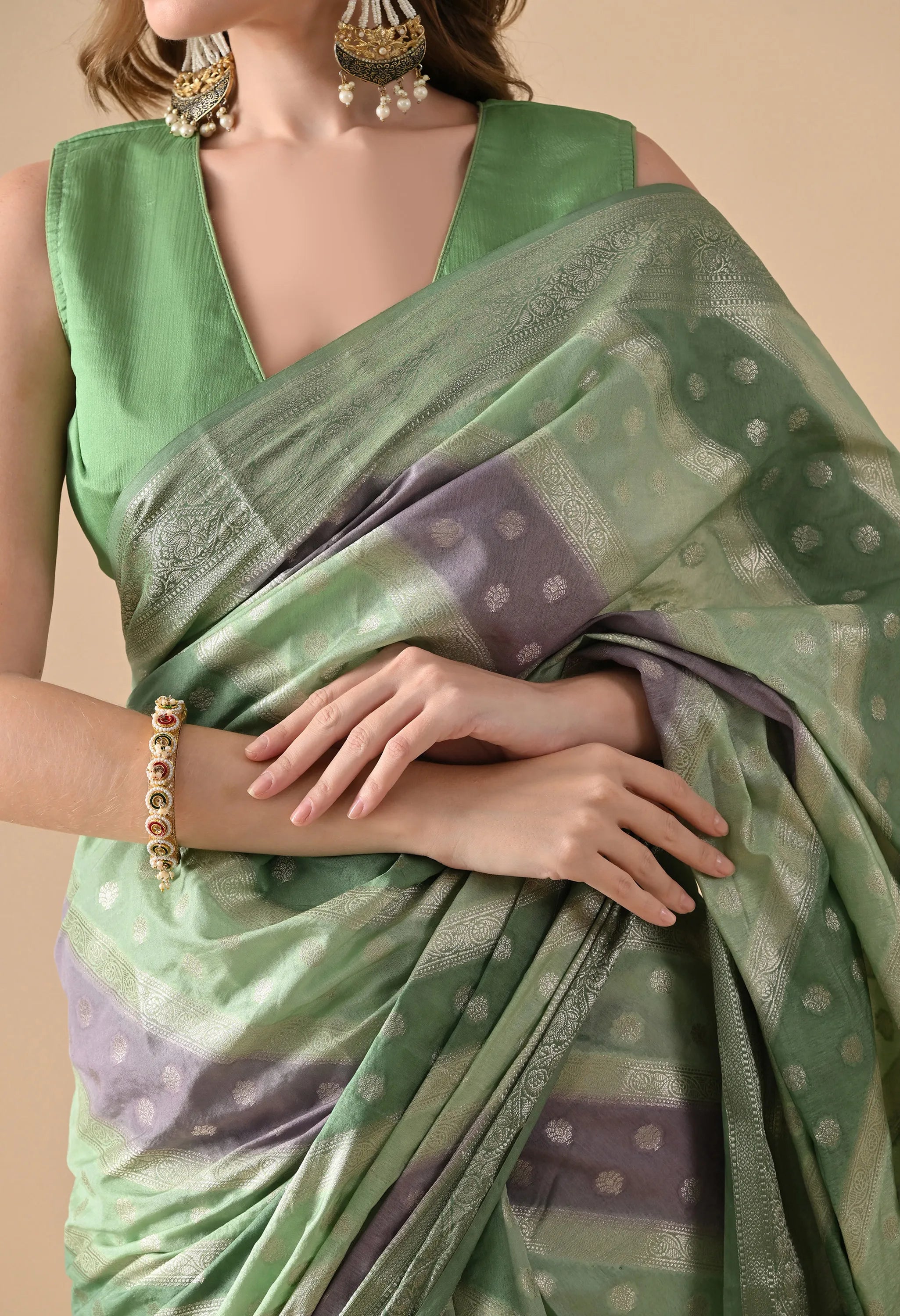 Green Rangkat Silk Saree