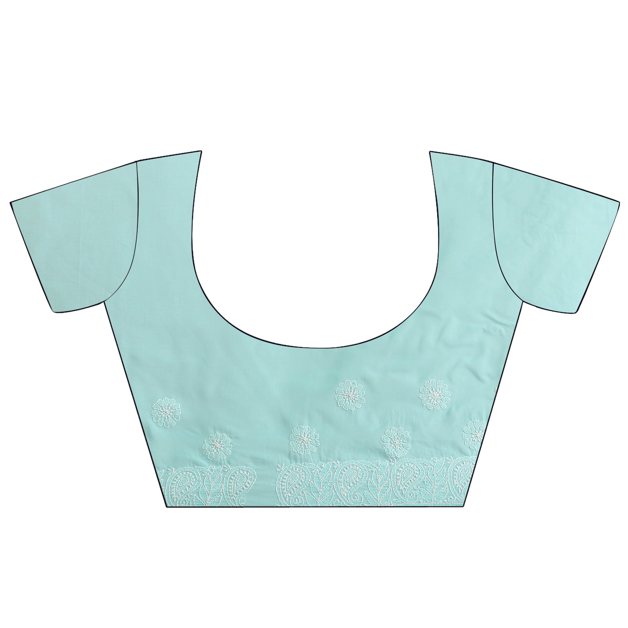 Hand embroidered chikankari saree