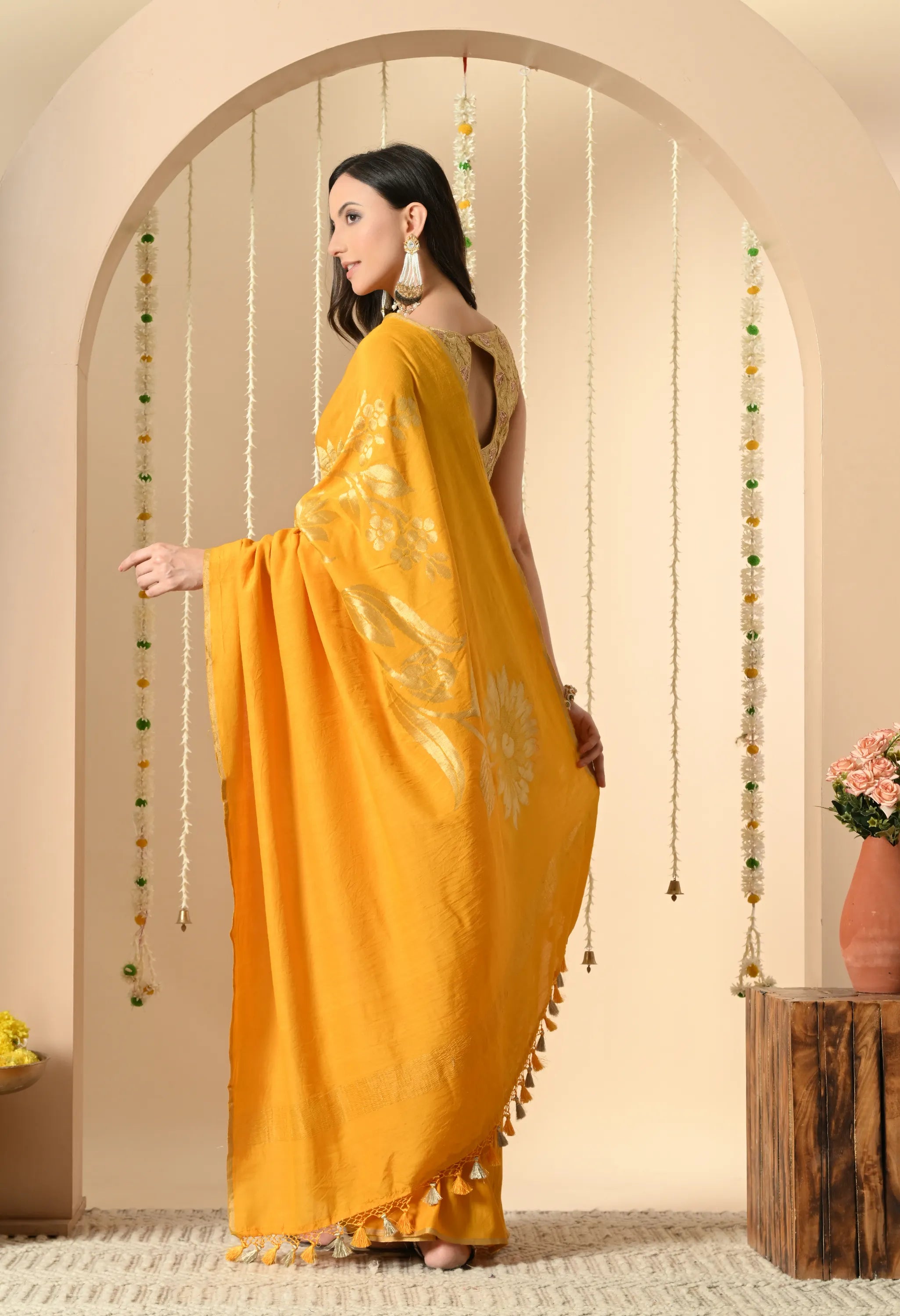 Handloom Muga Silk Saree