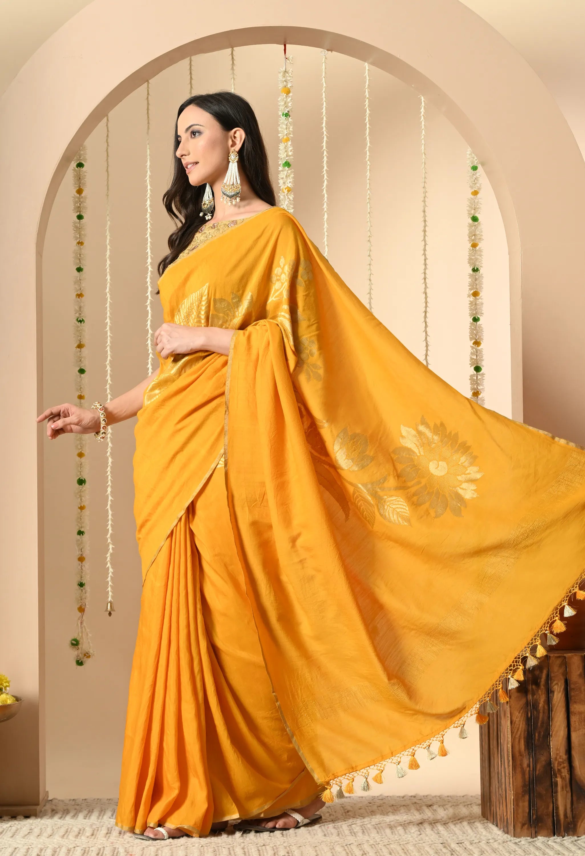 Handloom Muga Silk Saree