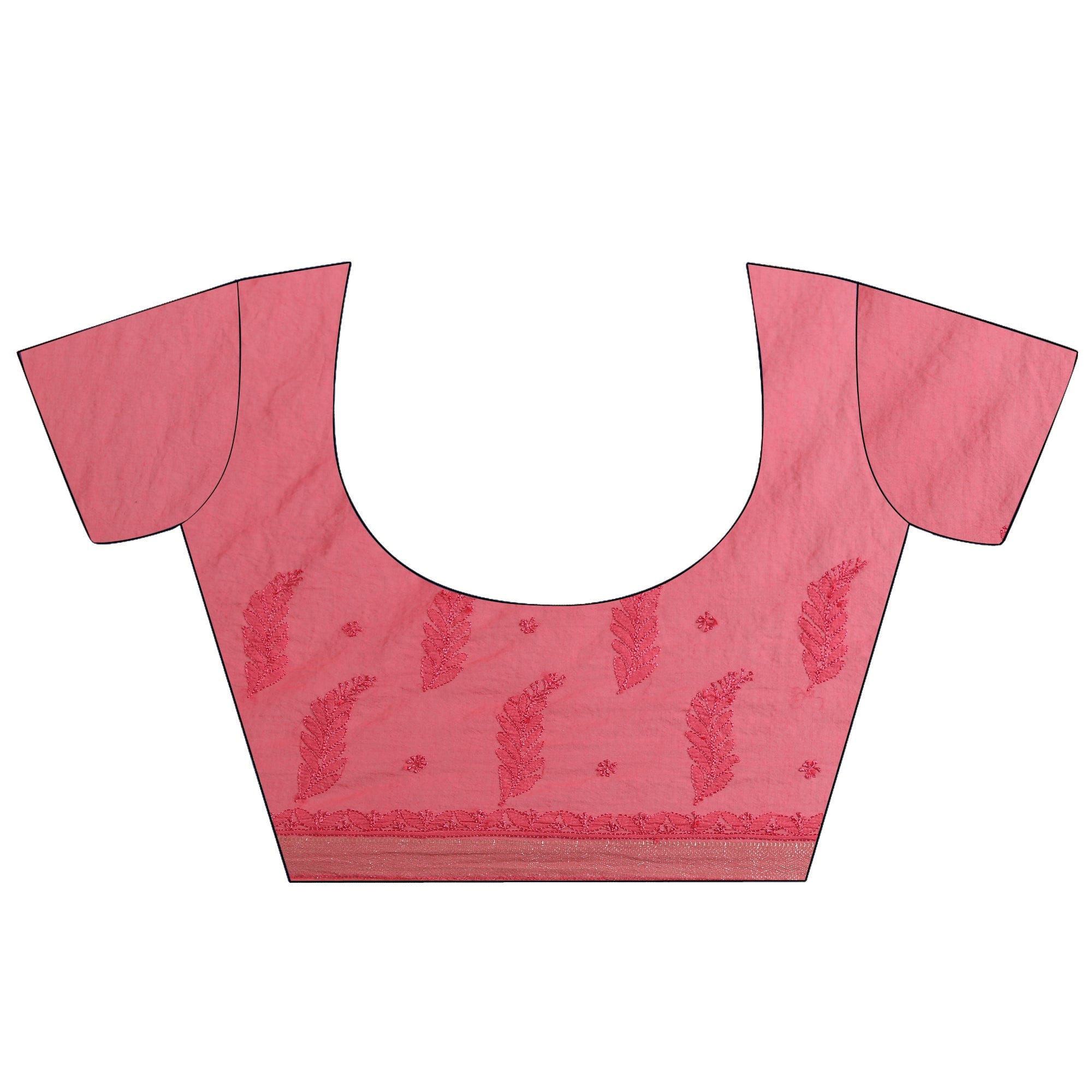 Red Handmade Rakhi festive saree