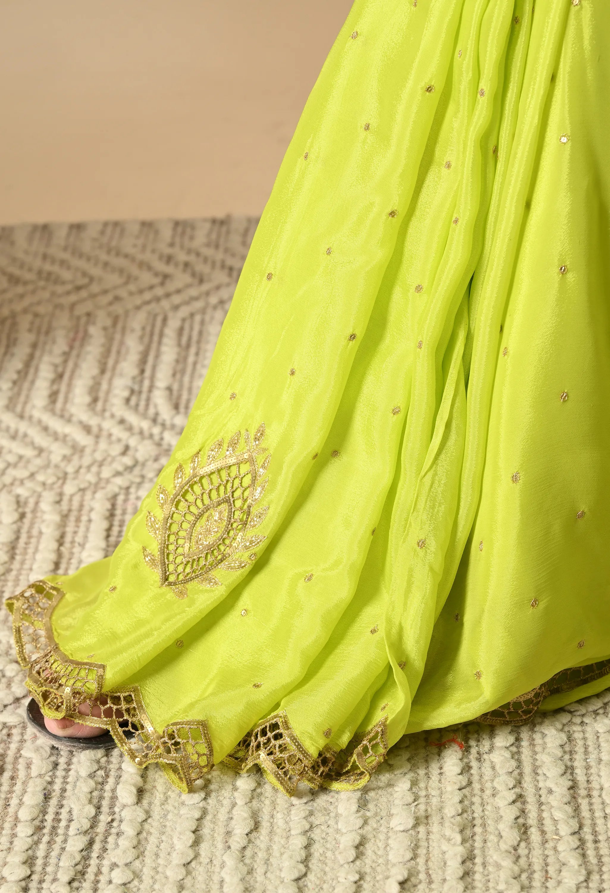 Handwork chiffon saree