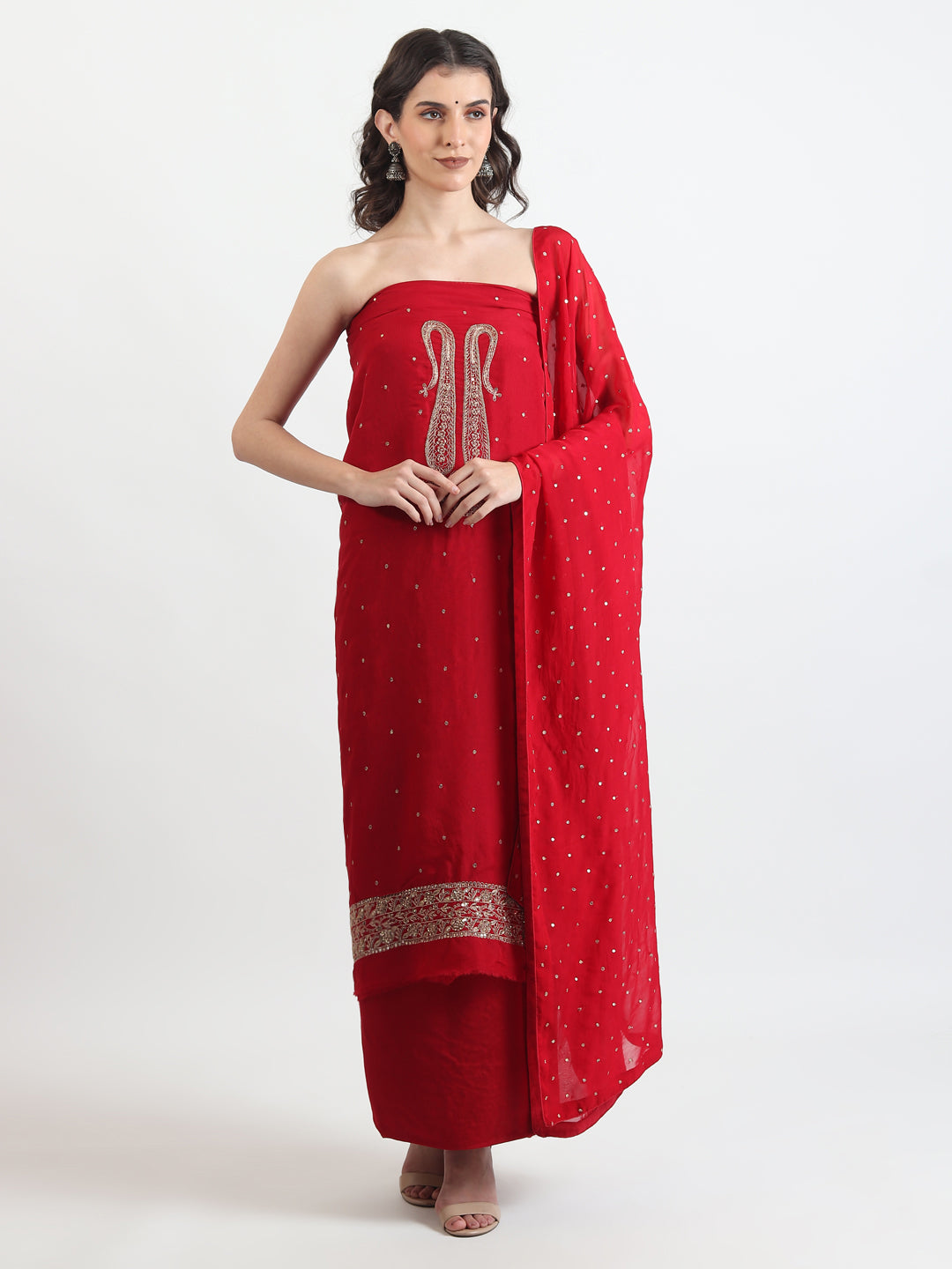 Handwork crepe salwar and suits