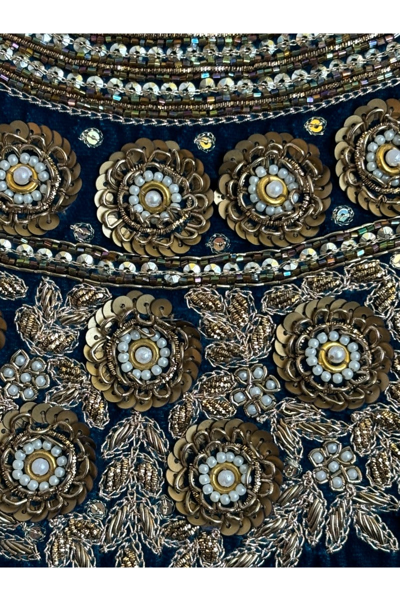 Unstitched Velvet Blouse