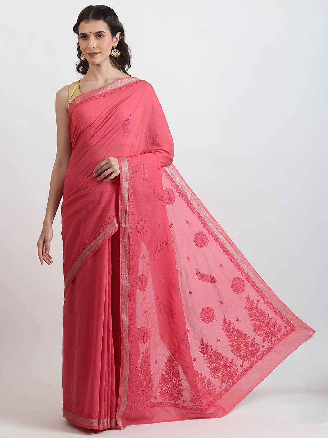 Chanderi Linen Saree Online