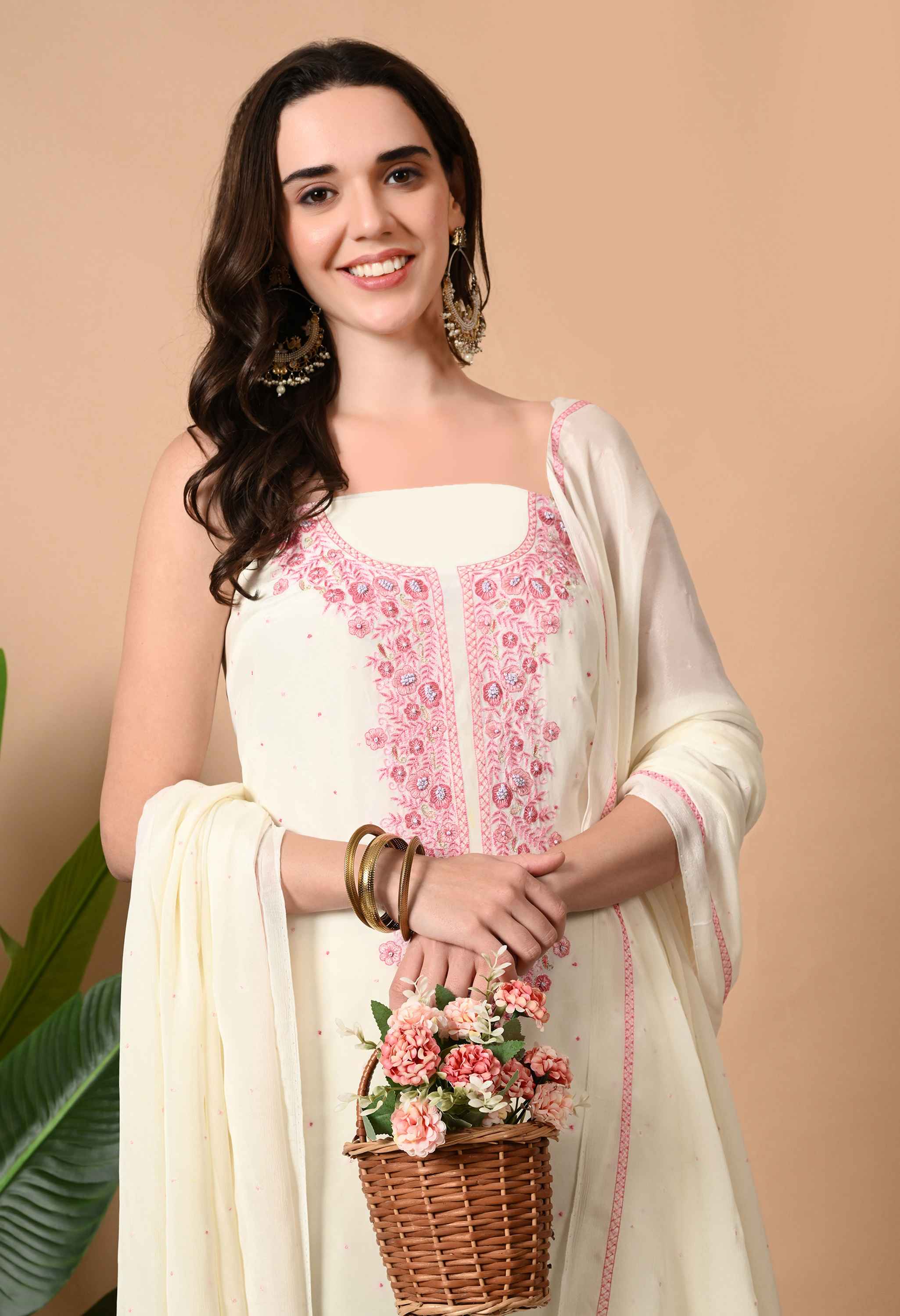 Handwork Crepe Suit Sets