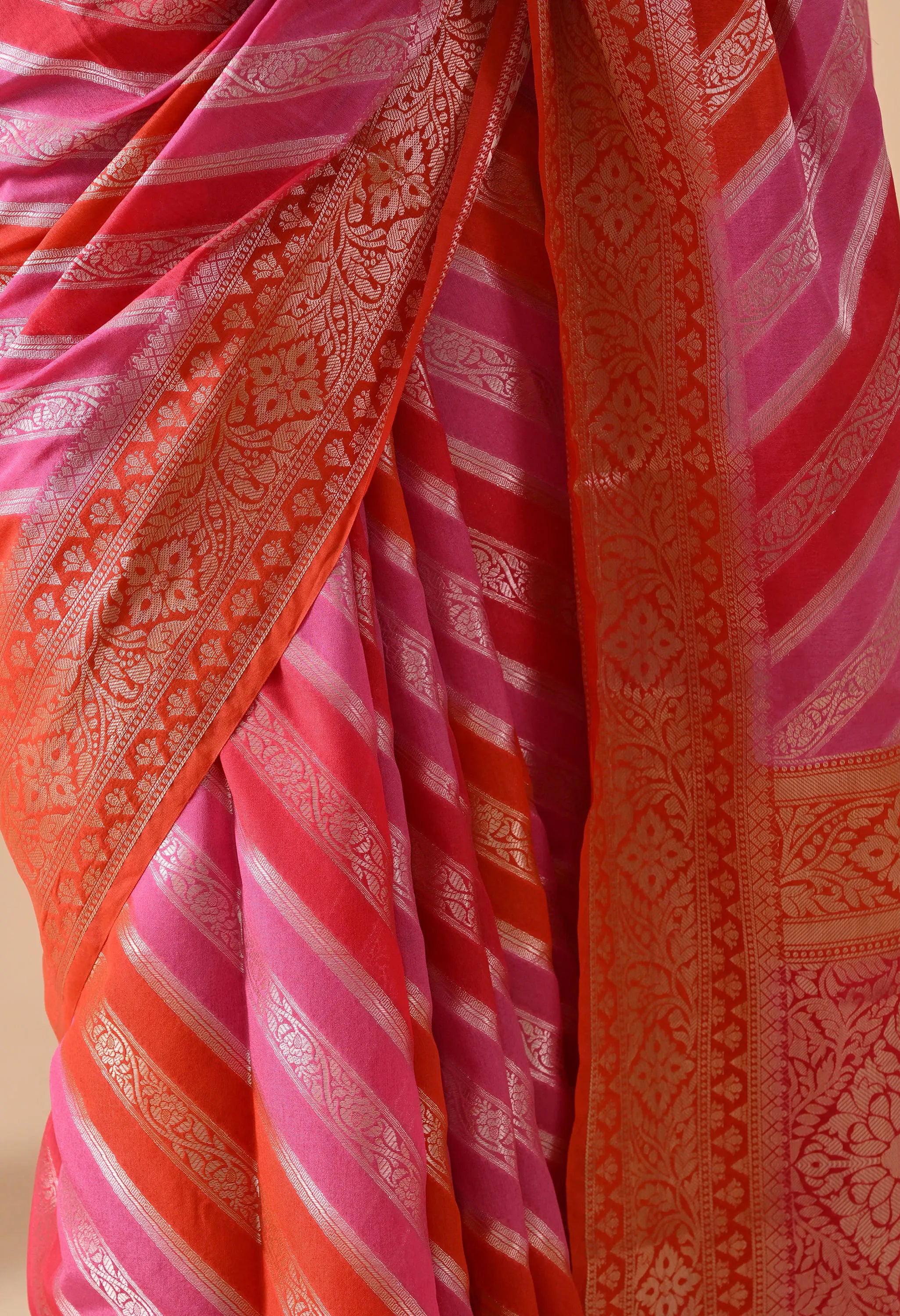 Multicolor Silk Saree