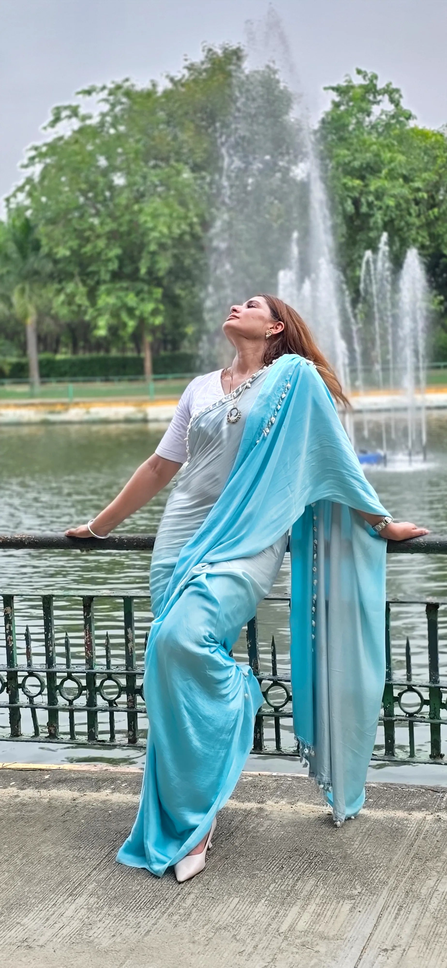 Latest Satin Saree Designs