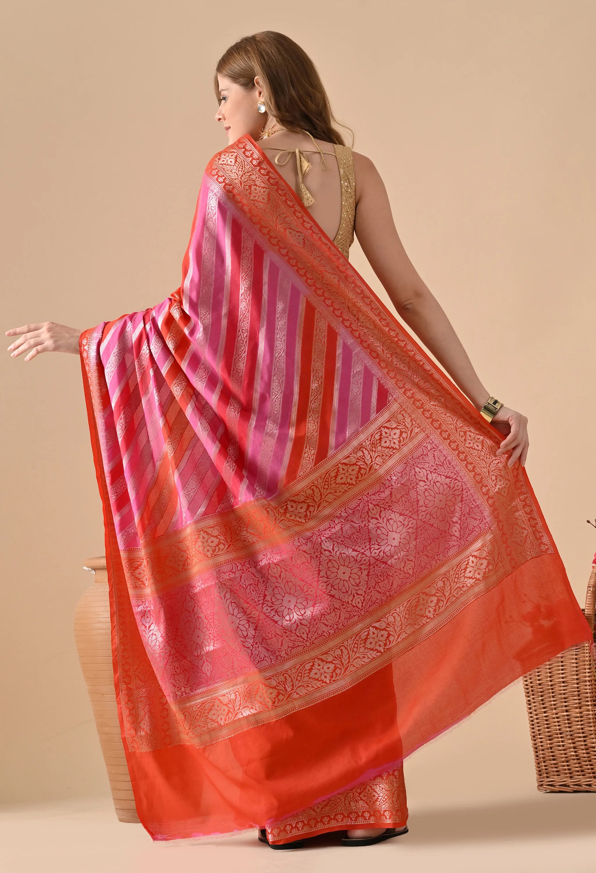 Multicolor Silk Saree