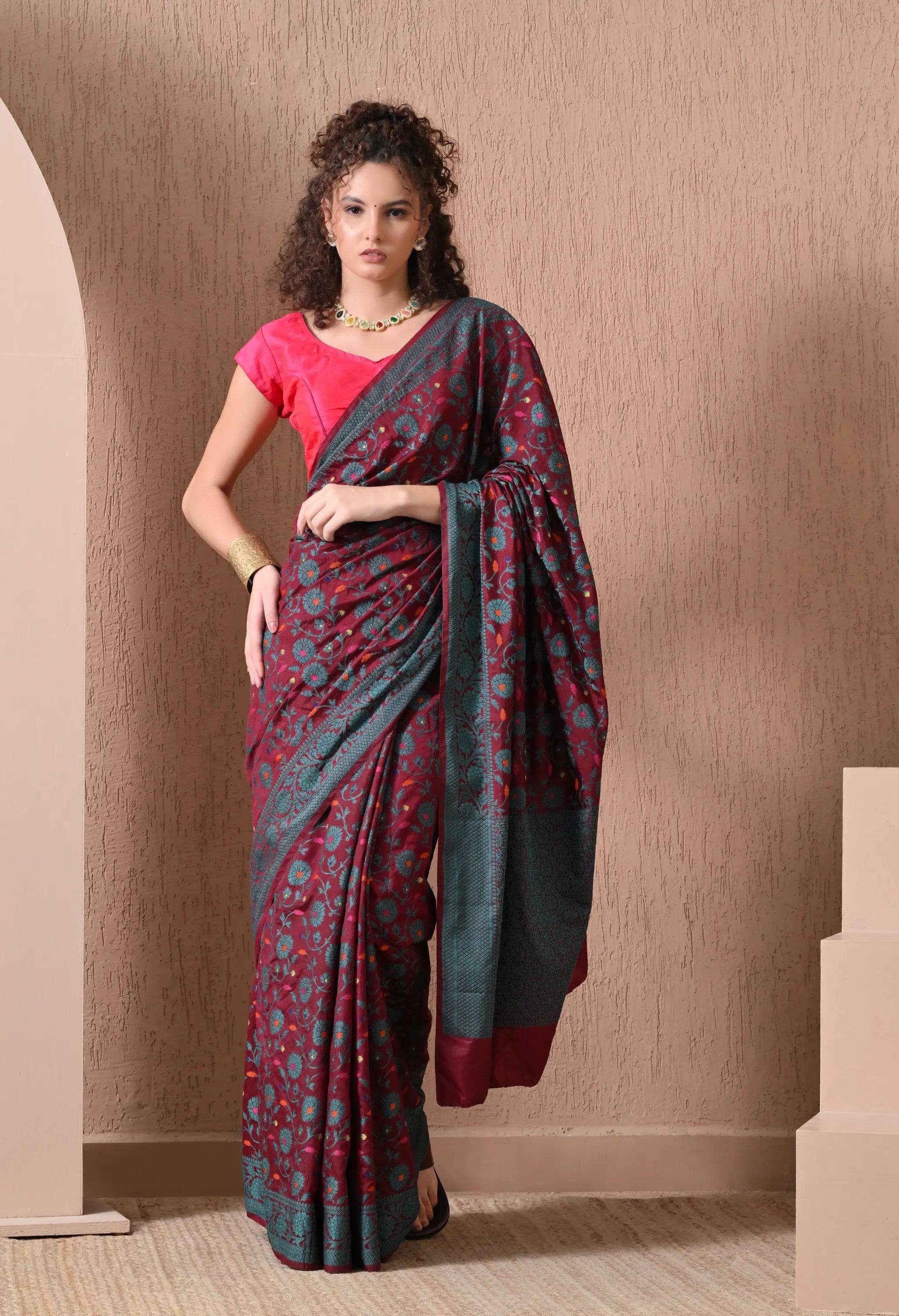 Lightweight silk saree for party wear