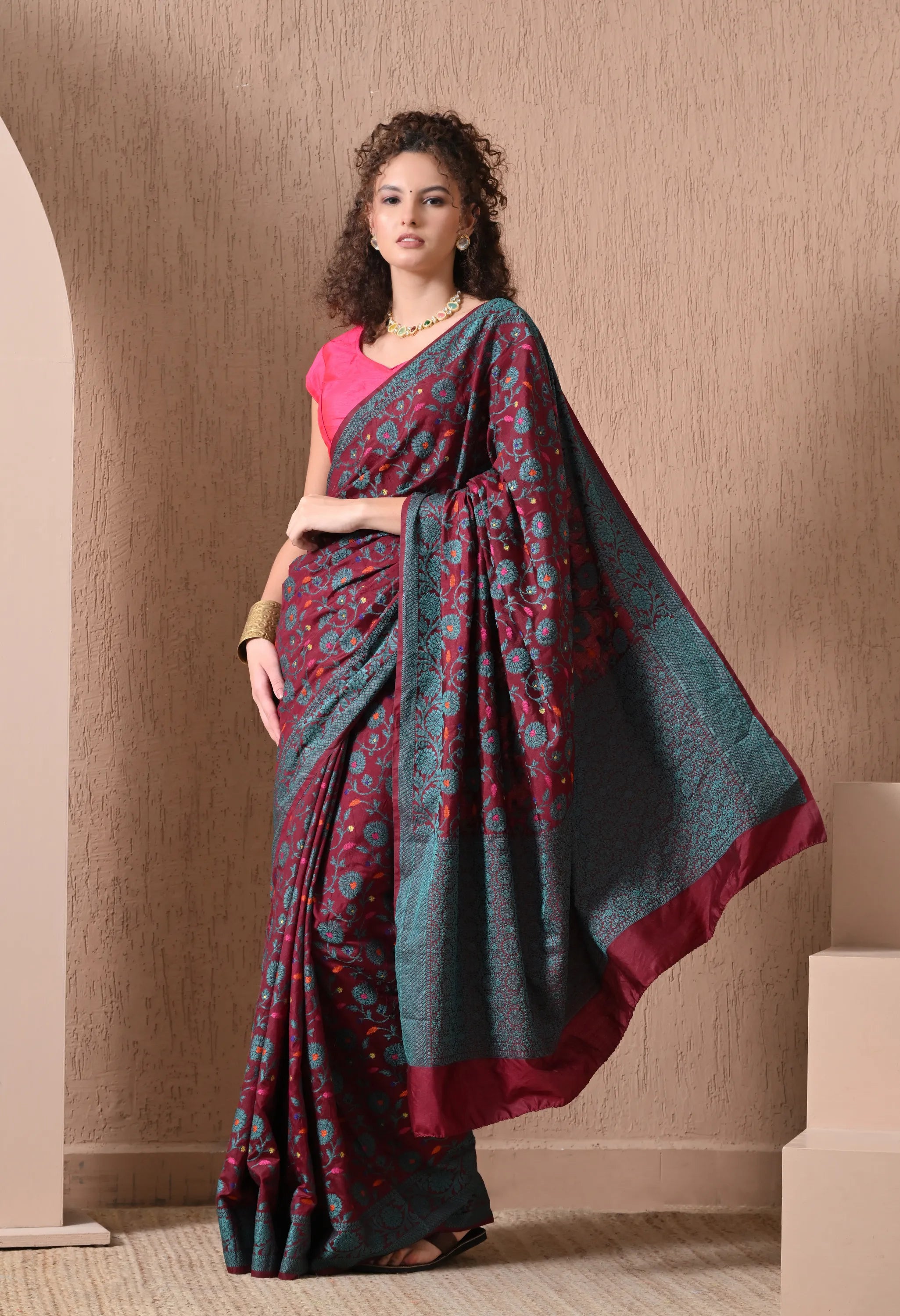 Lightweight silk saree for party wear