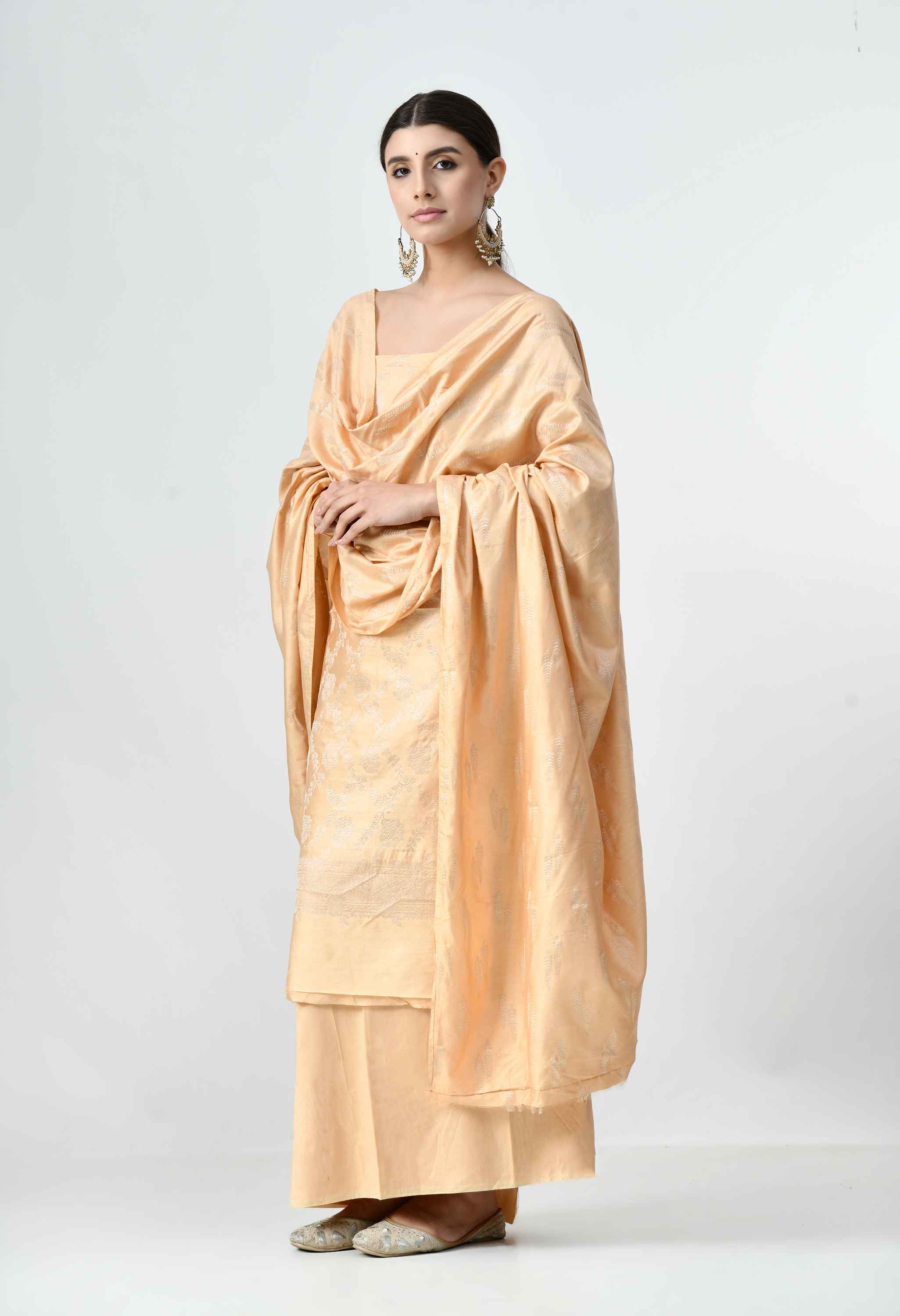 Muga silk Banarasi salwar suit