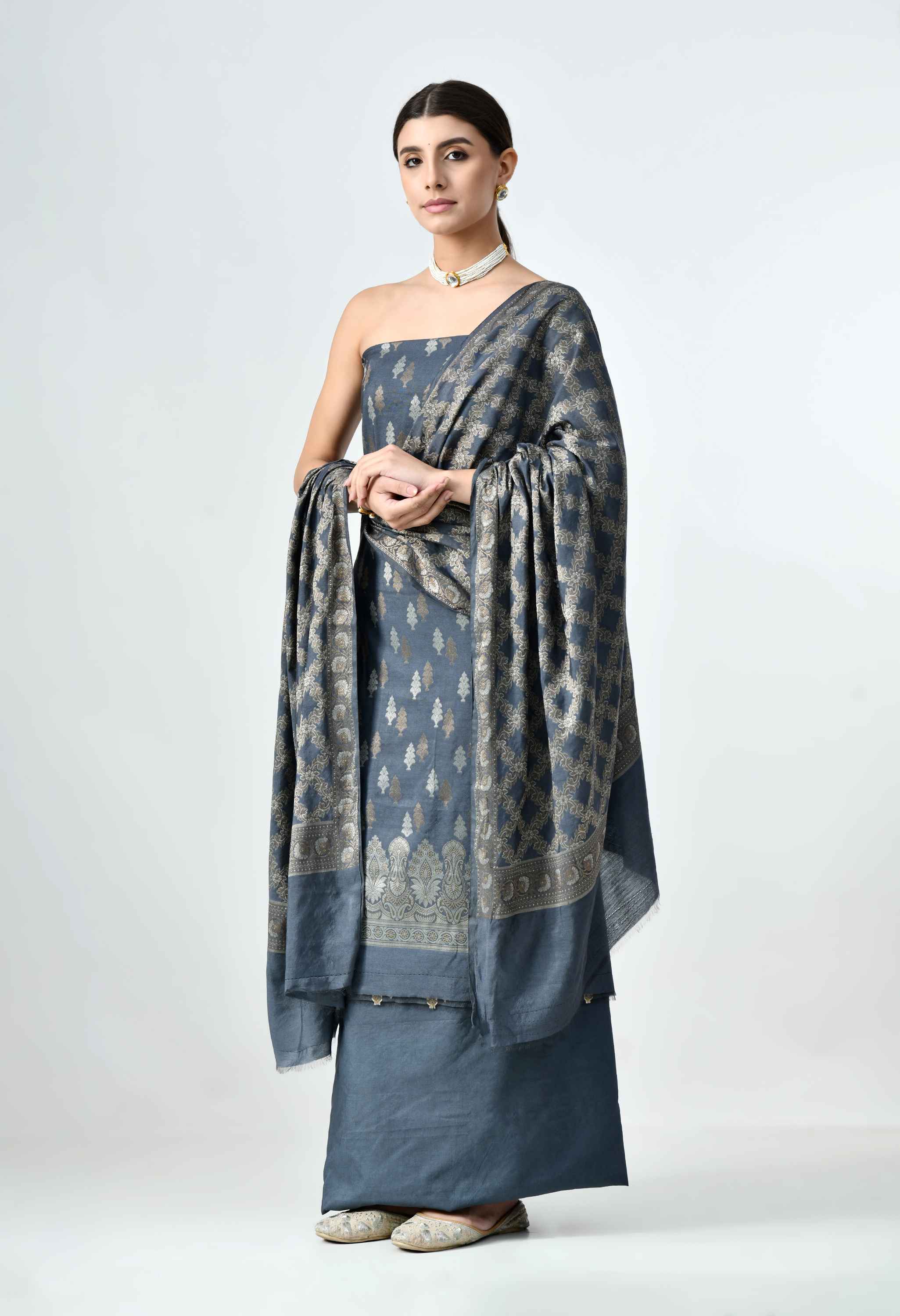 Muga silk suit for women