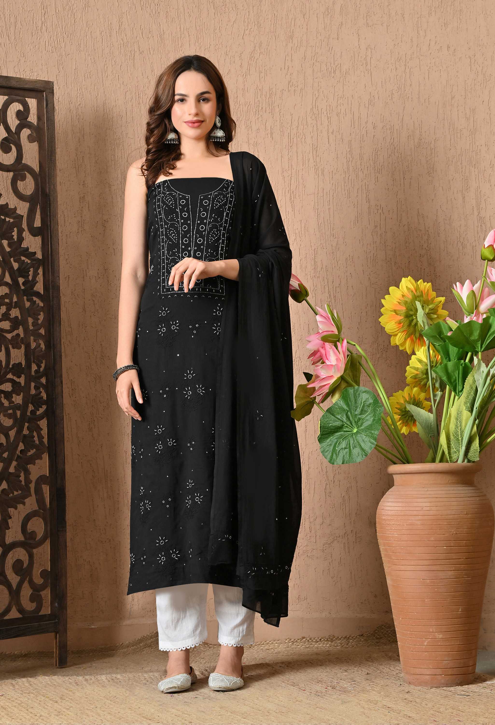 Mul Cotton Handwork Suit Sets