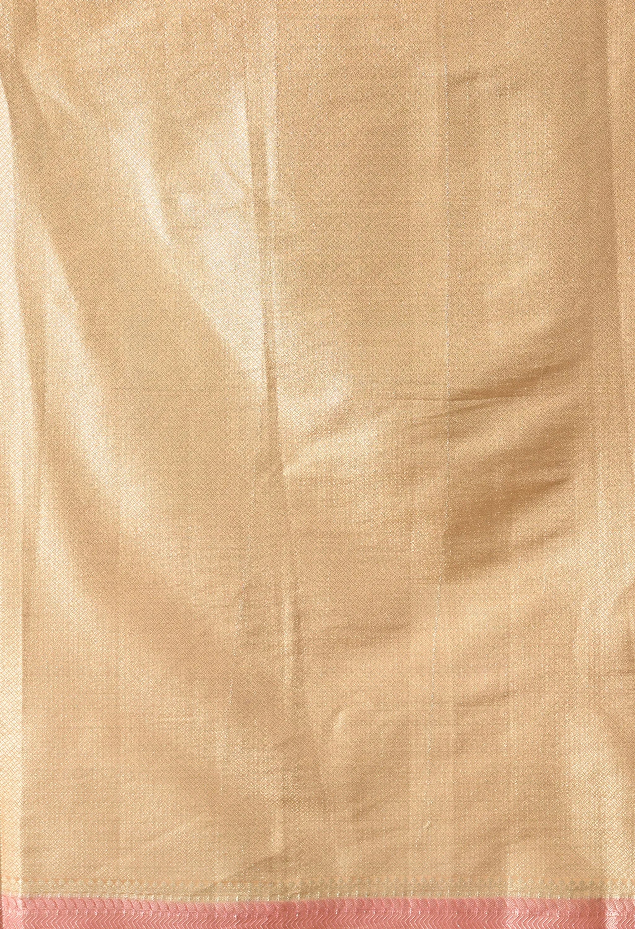 Multicolor Orange Silk saree